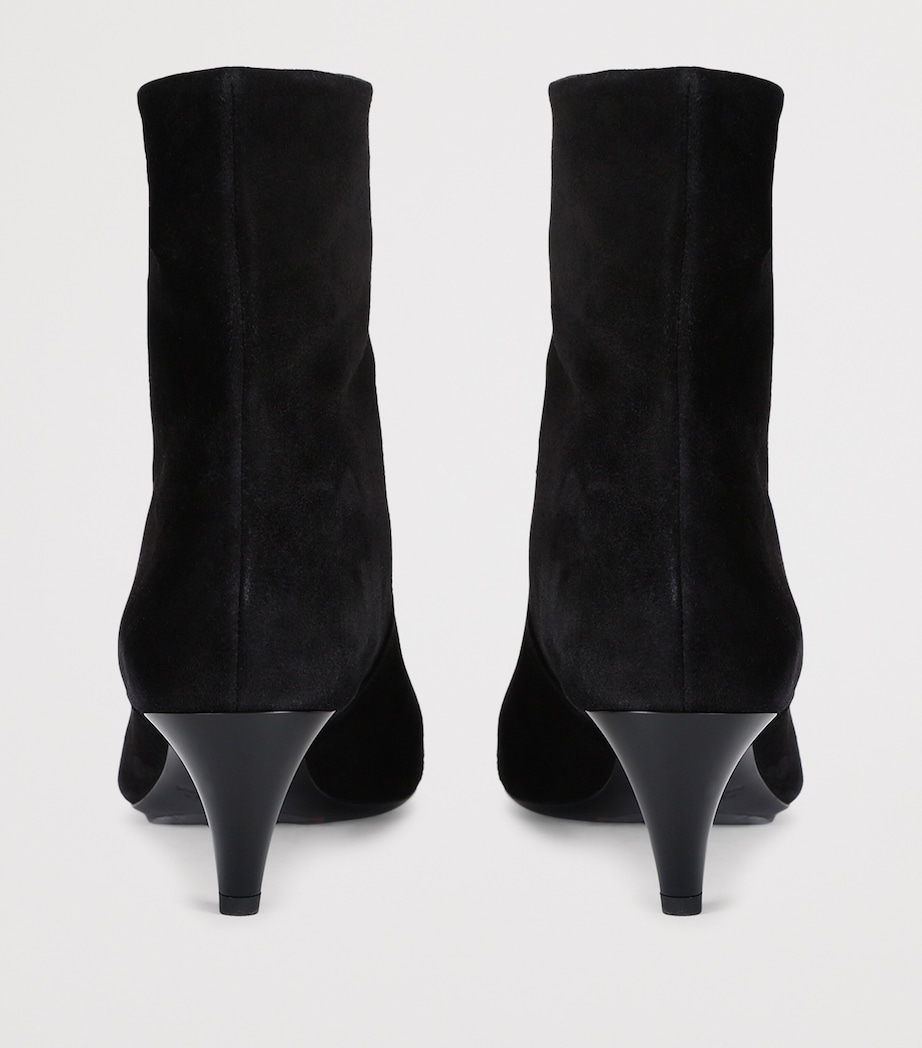 Isabel Marant Suede Jiry Ankle Boots 55 Black Image 4