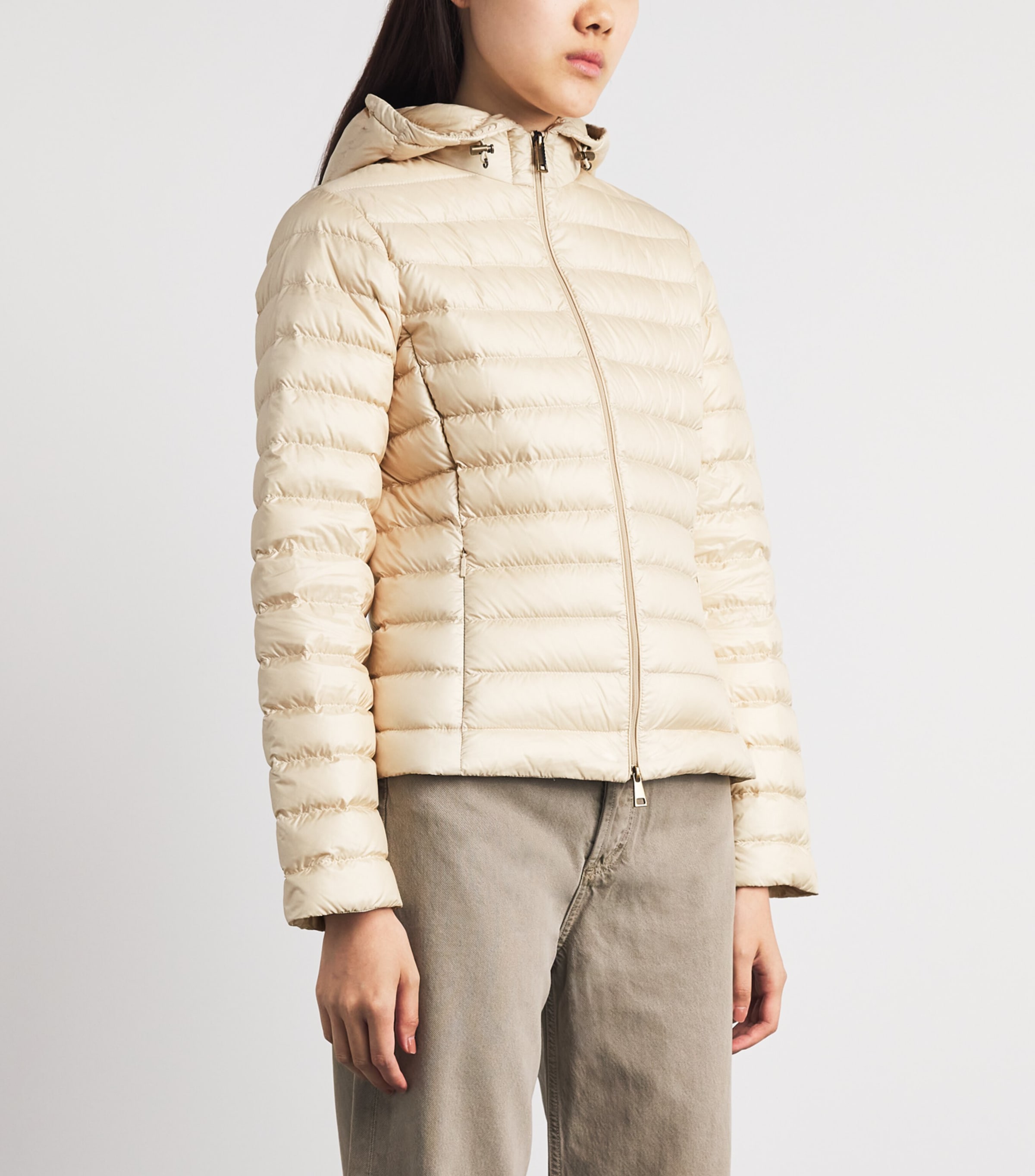 Moncler Womens Down Quilted Igelhood Jacket Image 4