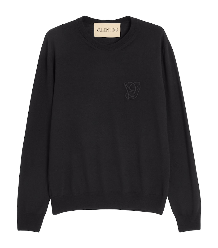Virgin Wool Monogram Sweater 0NO Image 1