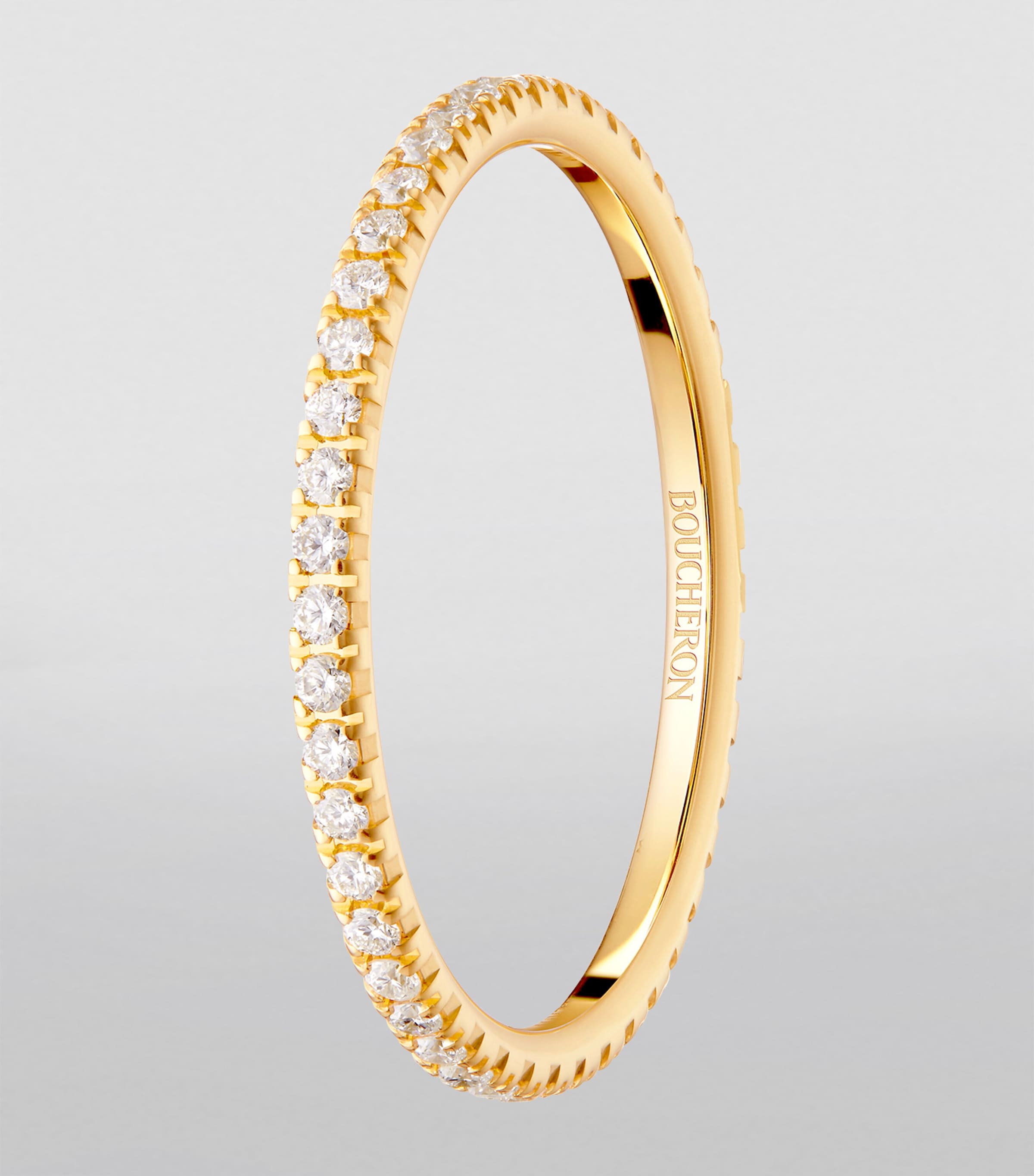 Yellow Gold and Diamond Epure Wedding Band Image 2
