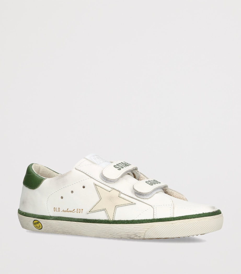 Leather Old School Sneakers GREEN COMB Image 3