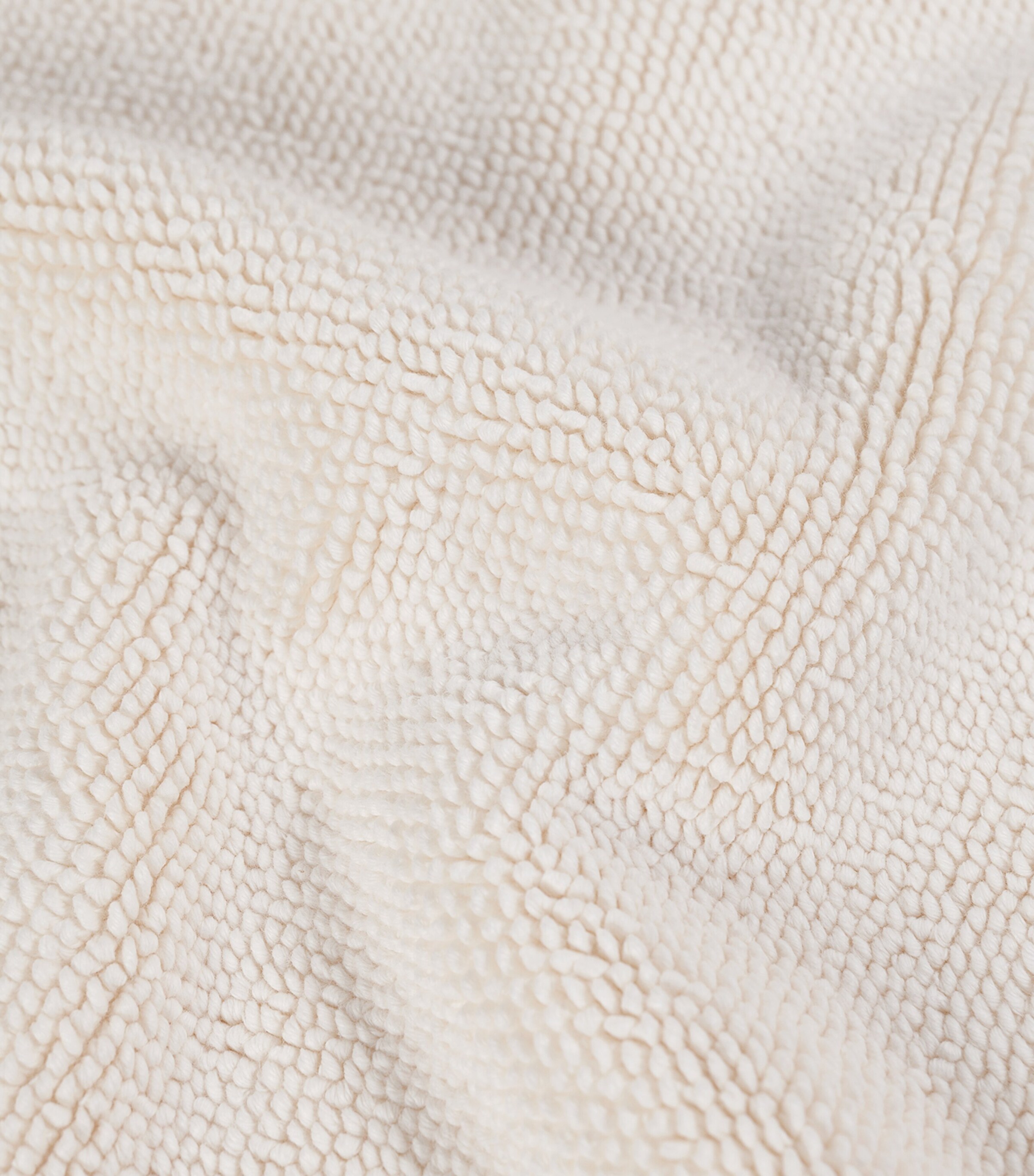 Organic Cotton Pera Woven Bath Mat (100cm x 150cm) IVORY Image 2