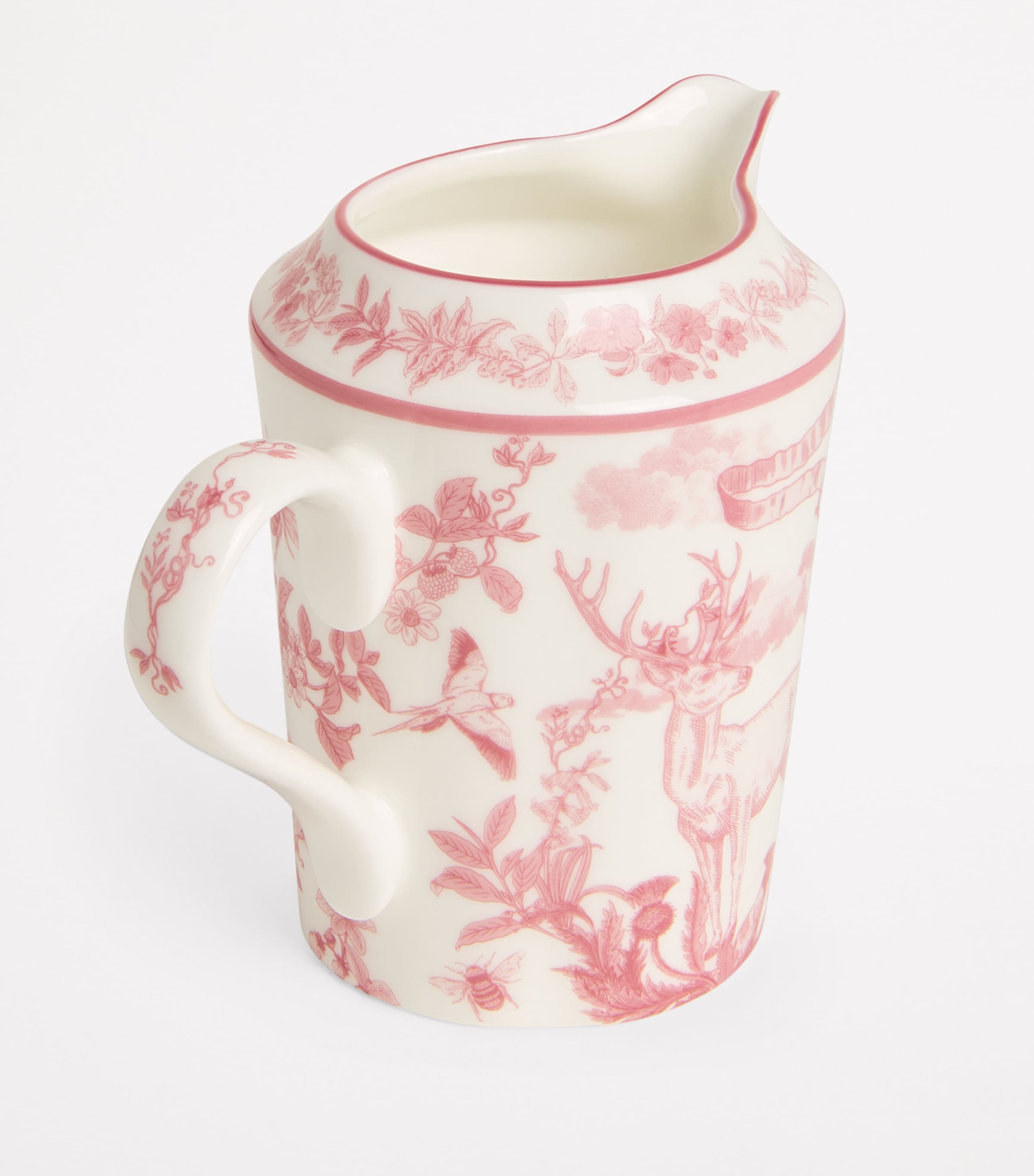 Bone China Toile Creamer PINK Image 4