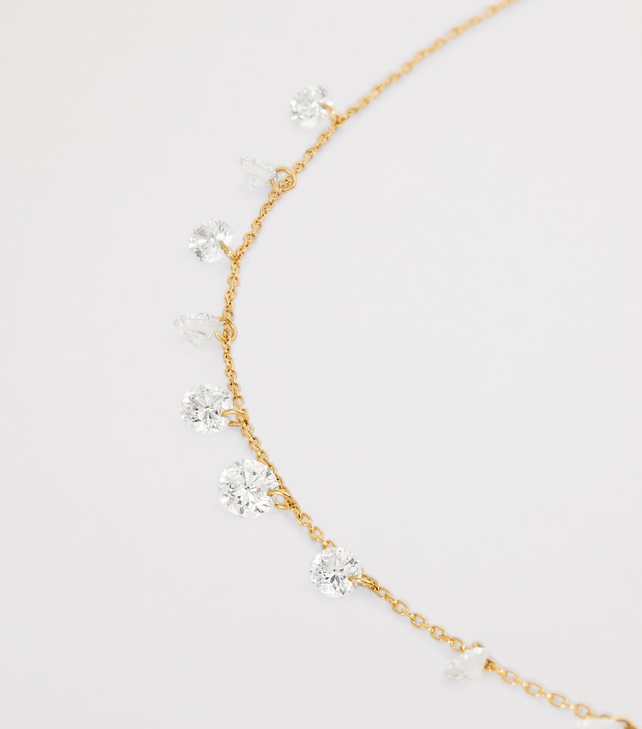 Yellow Gold and Diamond 9-Stone Danaé Necklace YELLOW GOLD Image 5