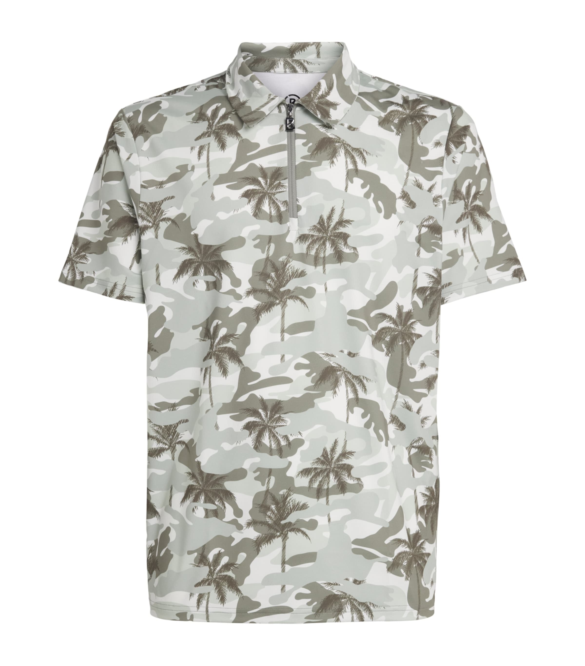 Bogner Mens Palm Print Taron Polo Shirt Image 1