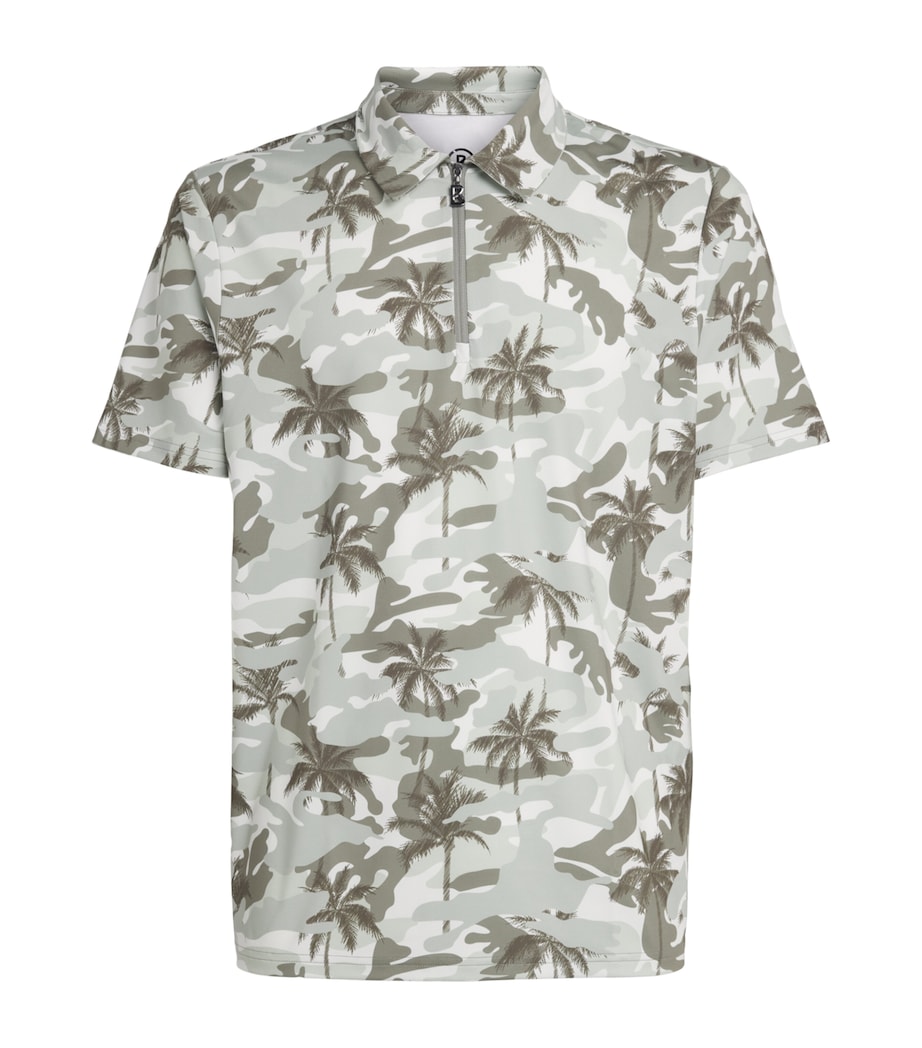 Bogner Mens Palm Print Taron Polo Shirt Image 1