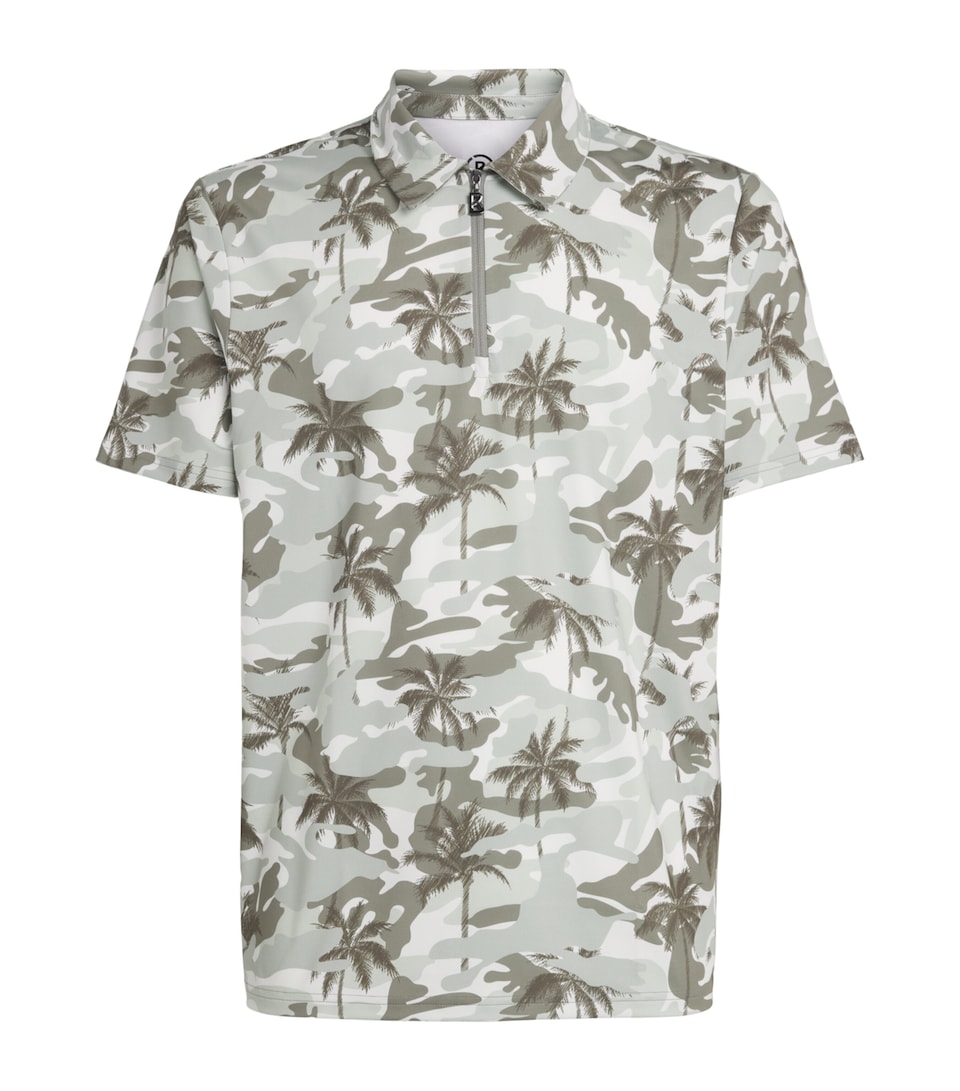 Bogner Palm Print Taron Polo Shirt