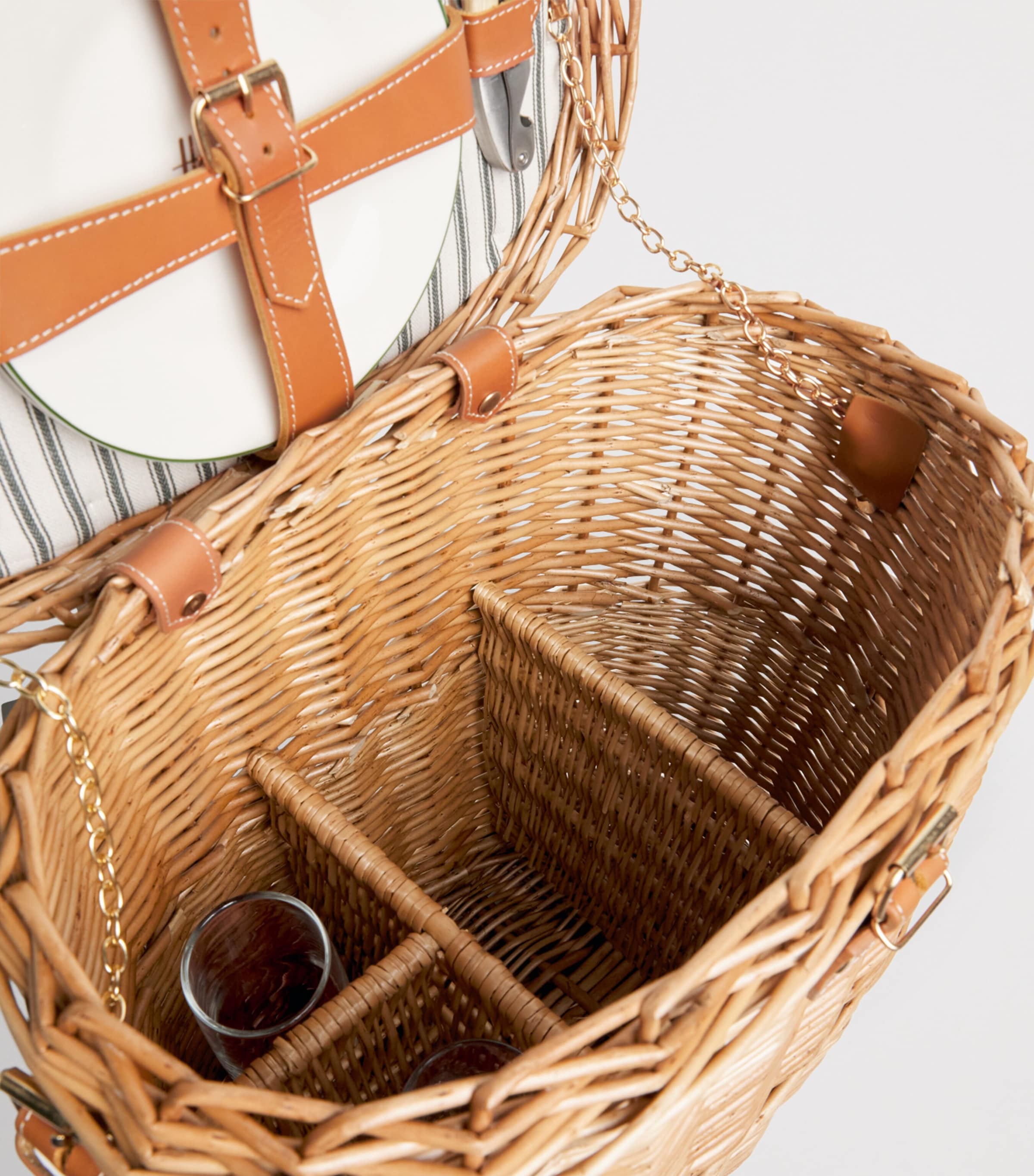 Harrods Fitted Champagne Hamper Brown Image 4