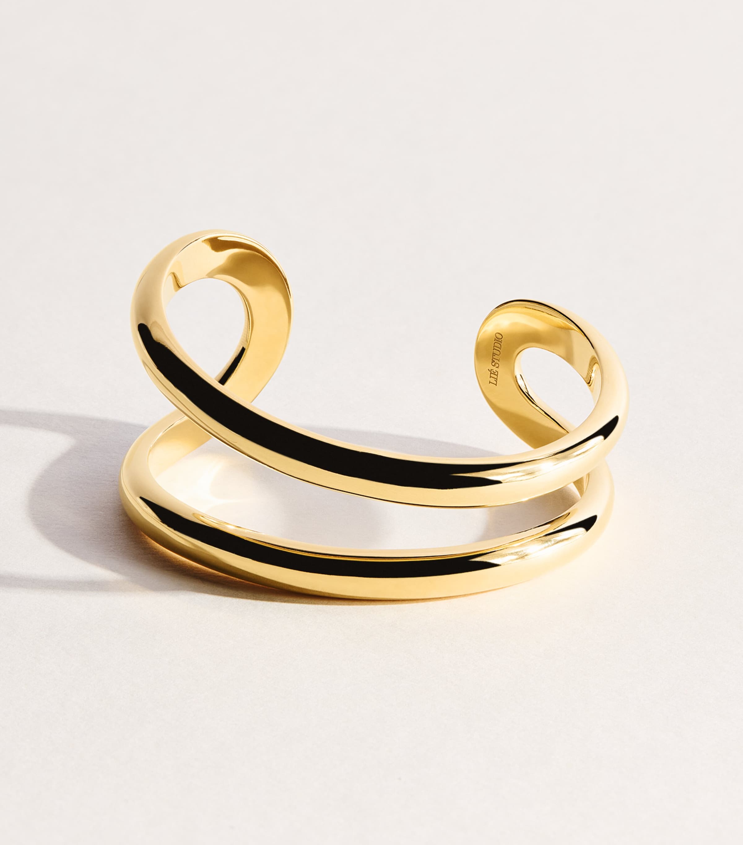LIÉ STUDIO Gold Plated Maggie Cuff Bracelet Gold