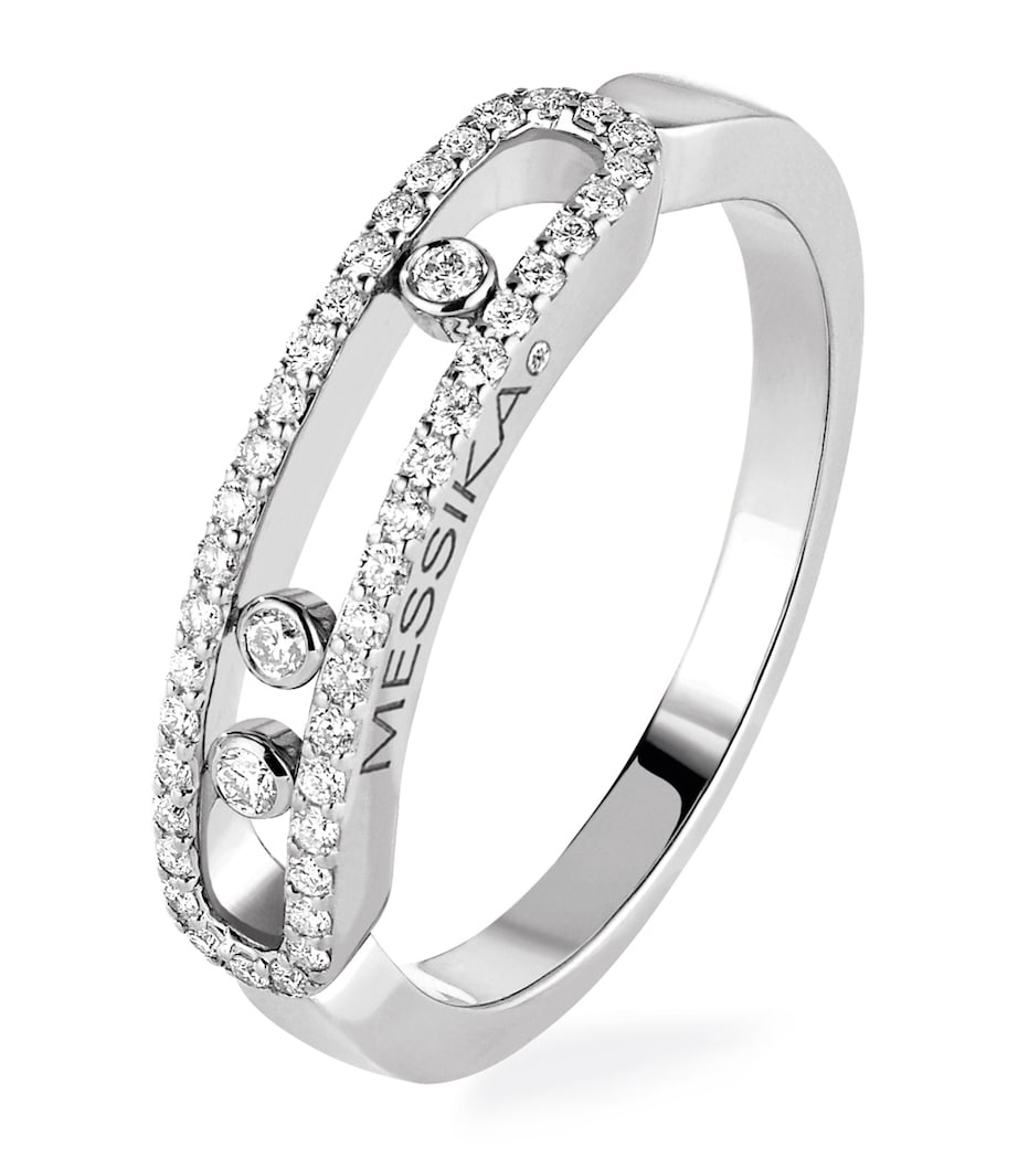 Messika Baby Move Classique White Gold and Diamond Pavé Ring White Gold Image 1