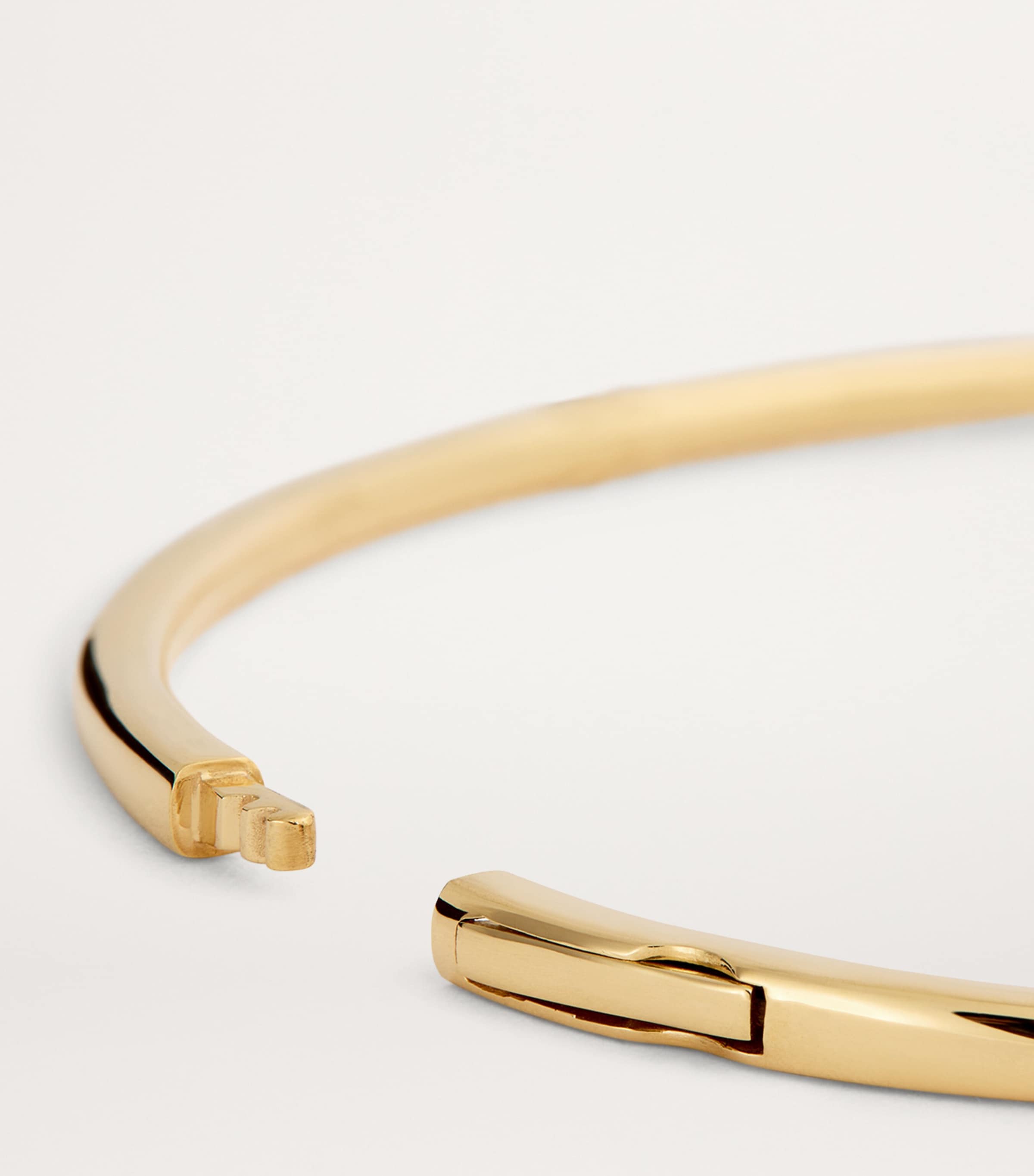 Small Yellow Gold and Diamond Zeus Bangle YELLOW GOLD Image 4