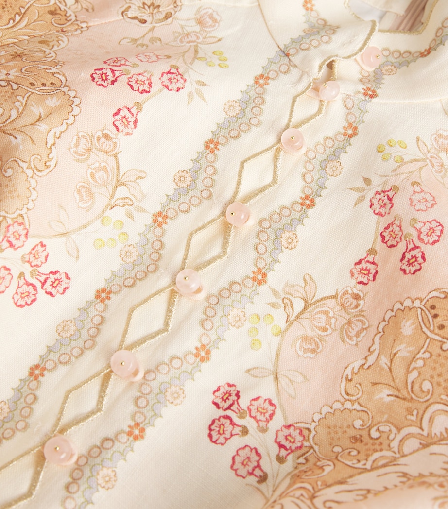 Linen Daylight Mini Dress WLLPPR FLRL BLSHWPFB Image 6