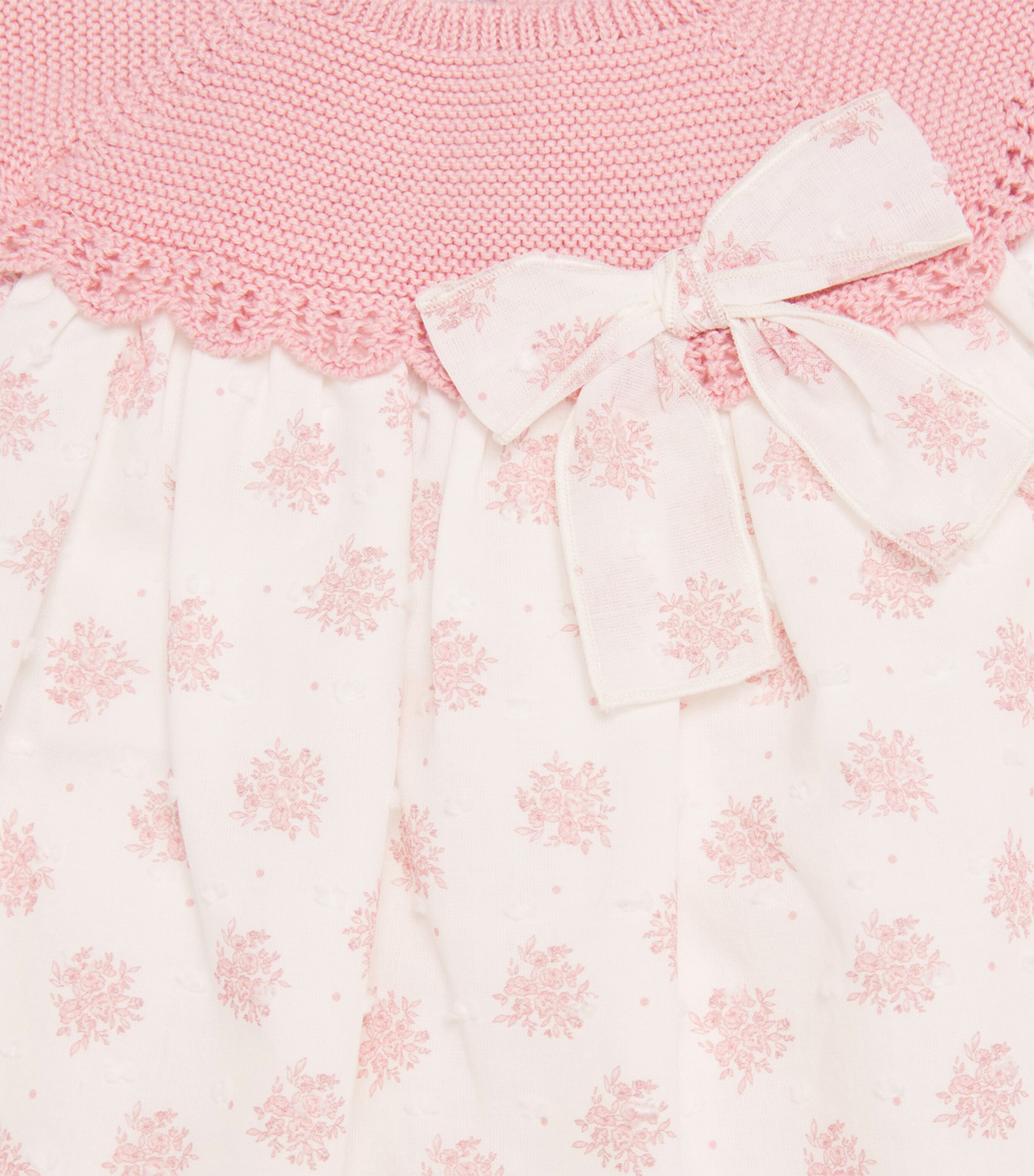 Cotton Knitted Dress and Bloomers Set (1-24 Months) 422 H82 DUNE PINK Image 4