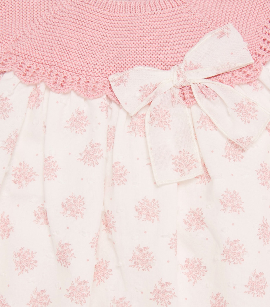 Cotton Knitted Dress and Bloomers Set (1-24 Months) 422 H82 DUNE PINK Image 4