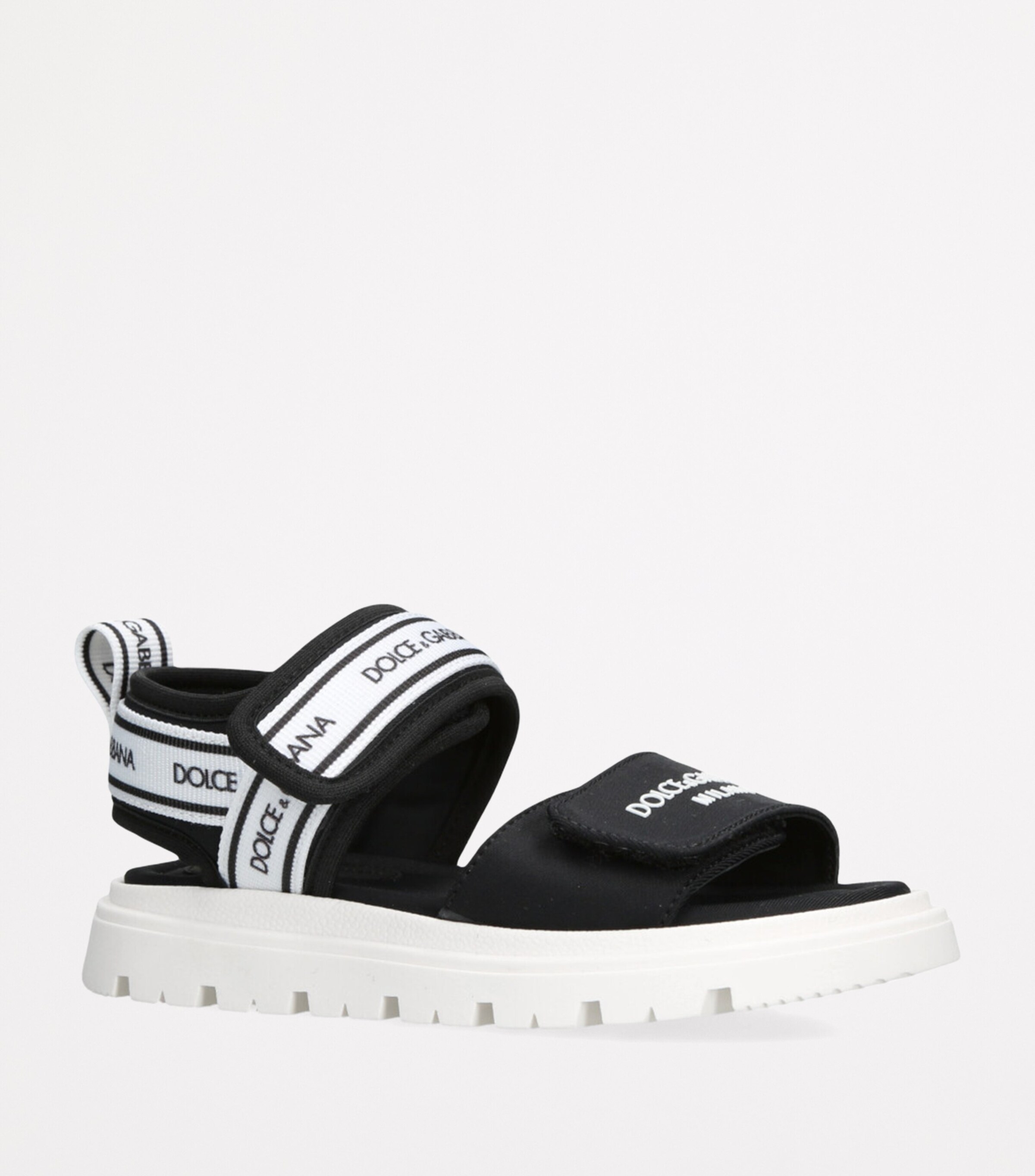 Logo-Strap Sandals BLK/WHITE Image 3