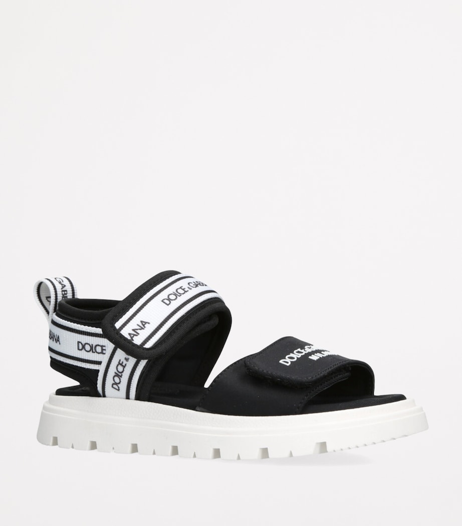 Logo-Strap Sandals BLK/WHITE Image 3