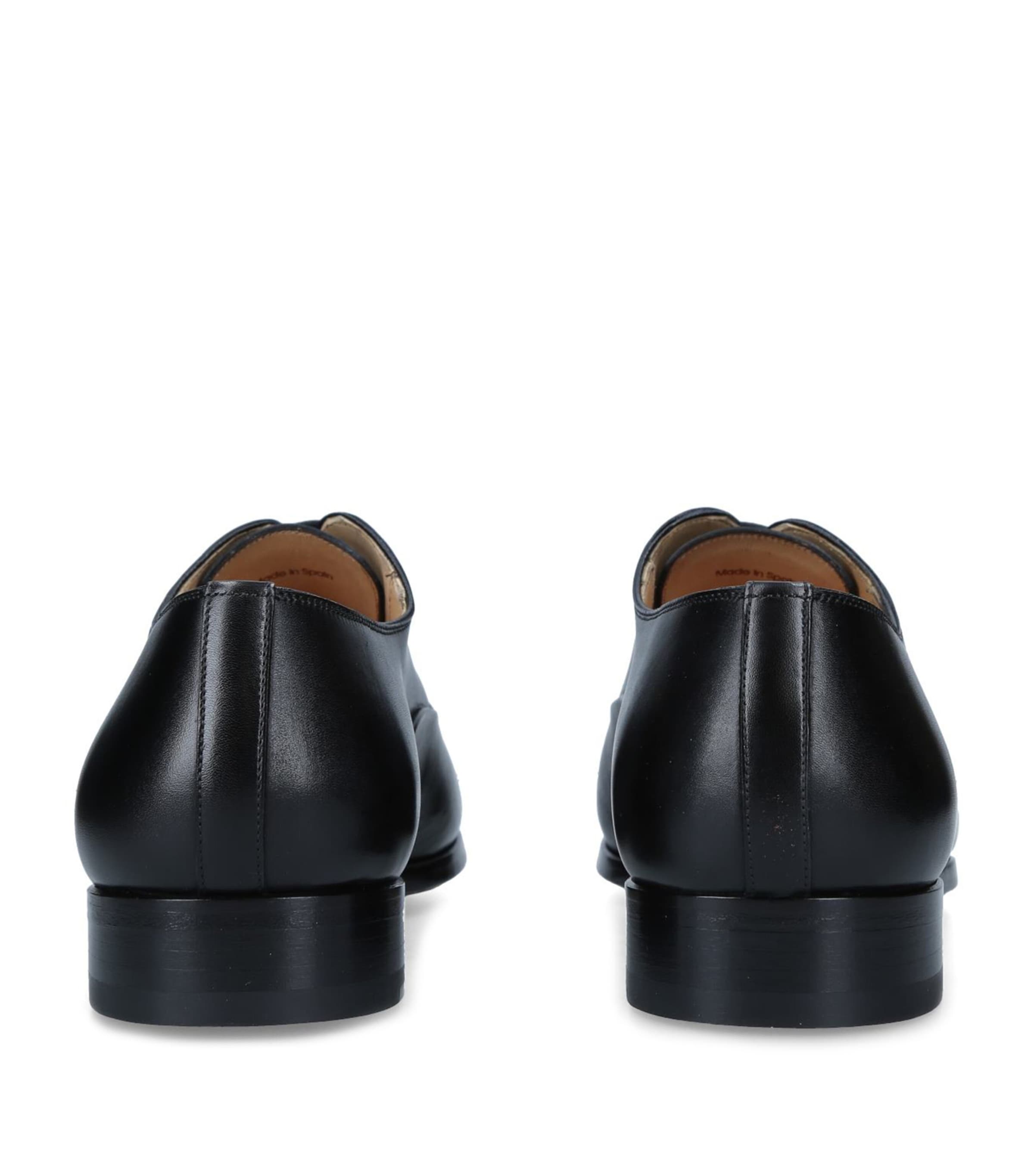 Leather Oxford Shoes BLACK Image 2