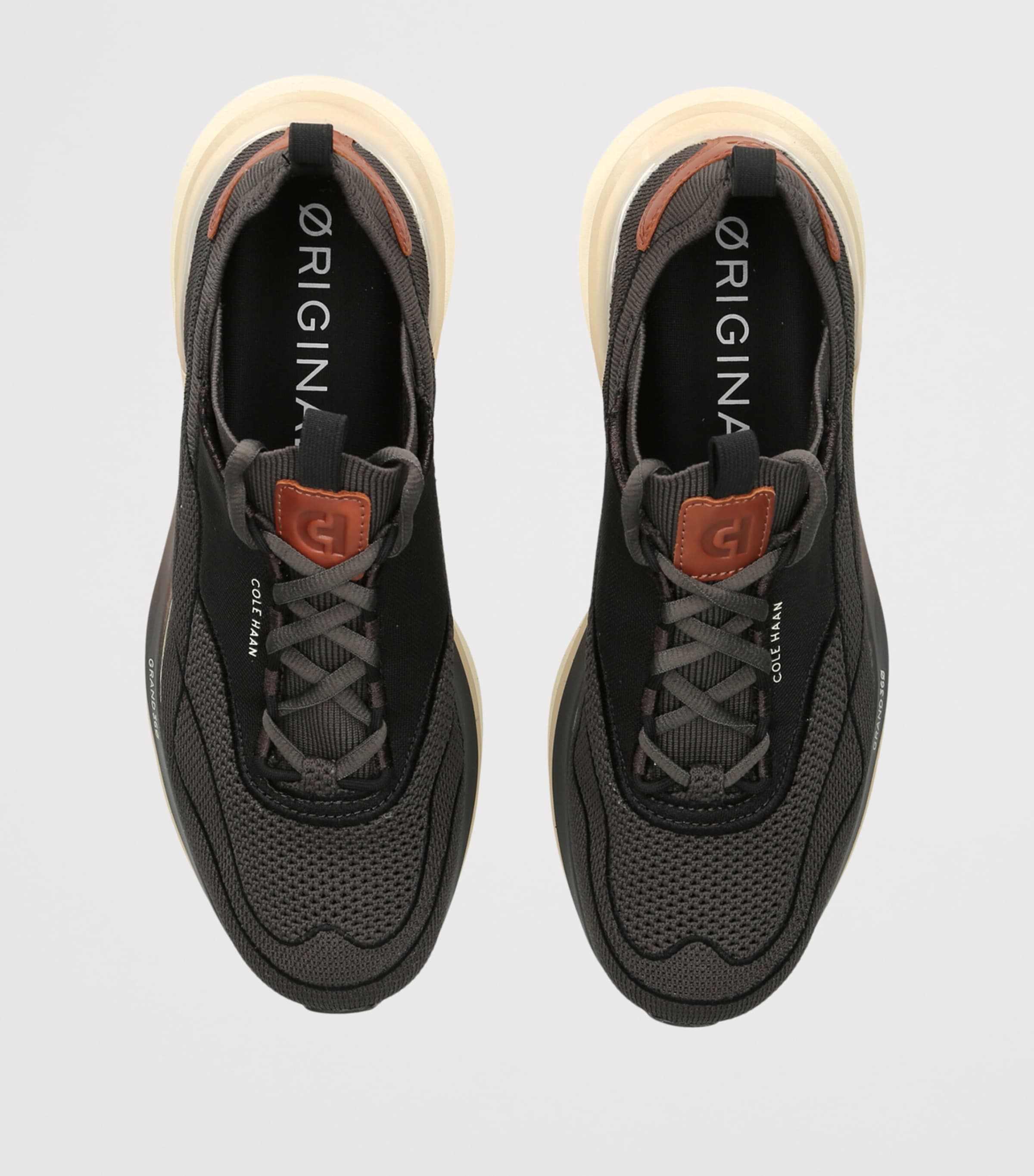 Cole Haan Mens ØriginalGrand Quadstar Stitchlite Running Trainers Grey/dark Image 3