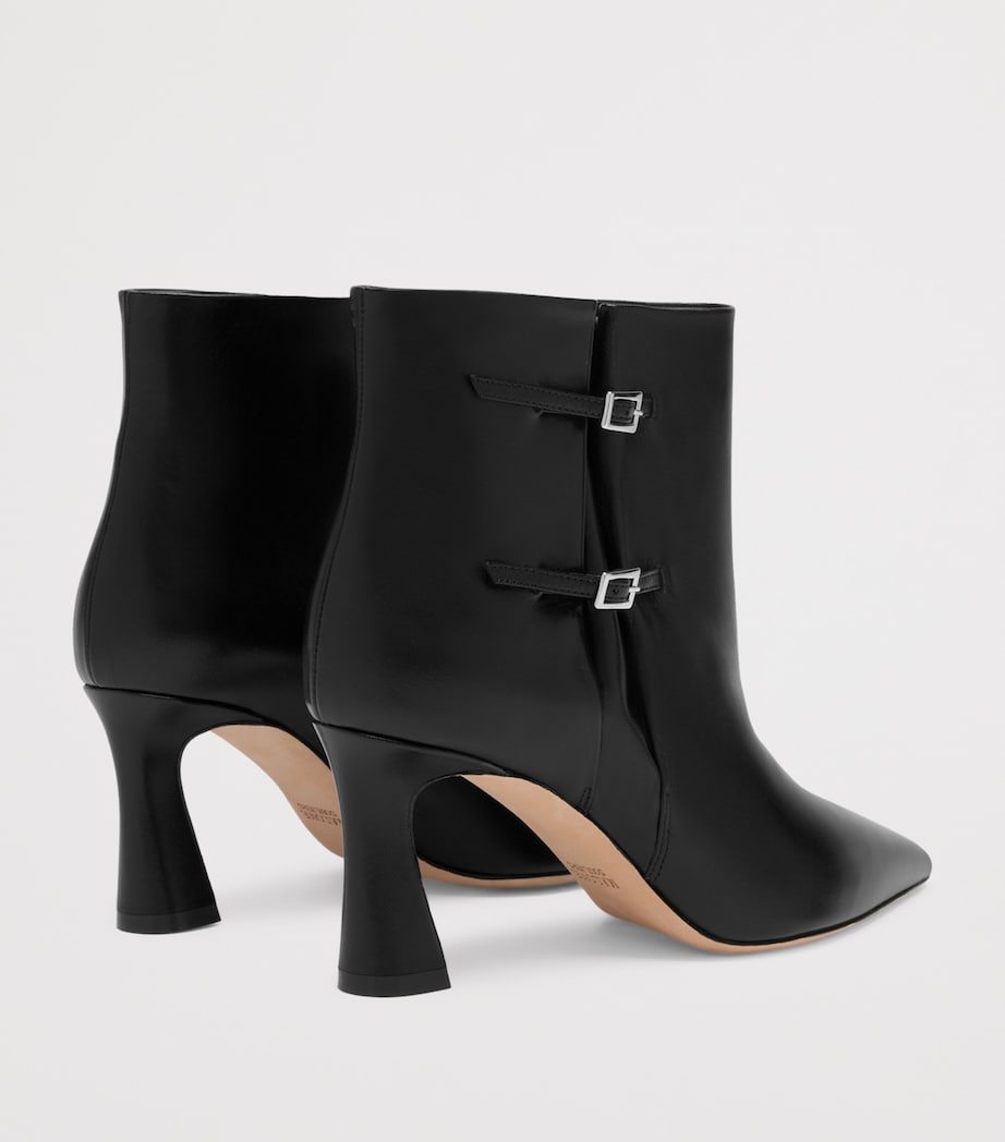 Leather Norma Ankle Boots 70 BLACK Image 3