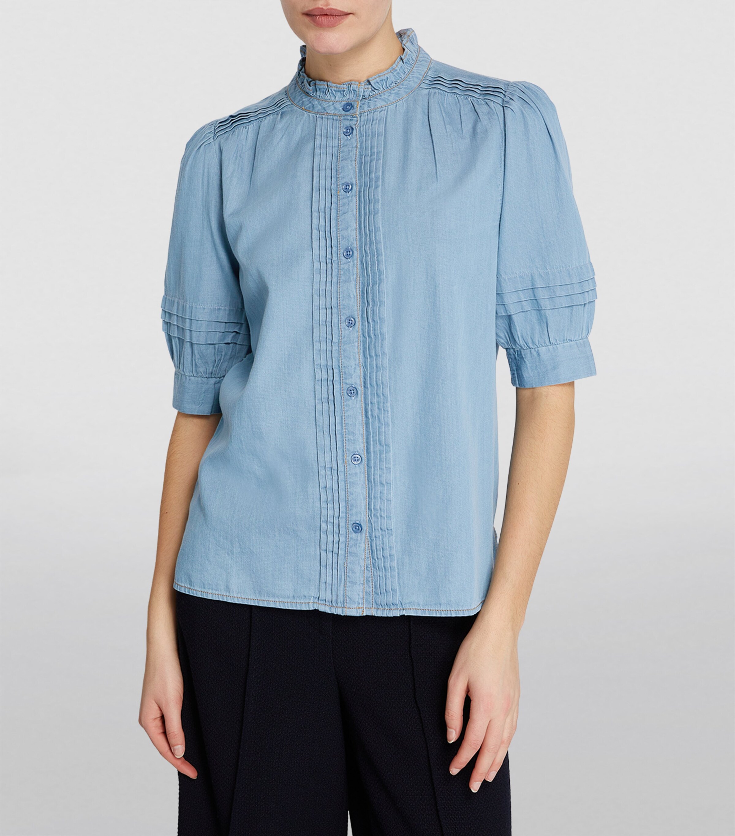 美品＊MARNO Charlotte blouse MARNO 】Charlotte blouse white （Jual MAURIN TOP BLOUSE