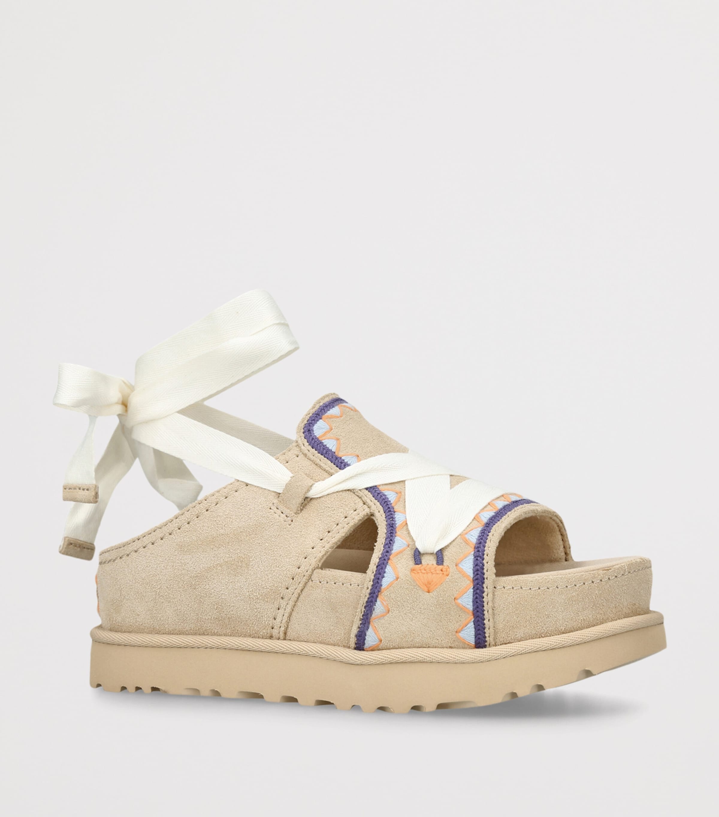 UGG Goldenstar Hi Artstitch Sandals Beige Comb Image 3