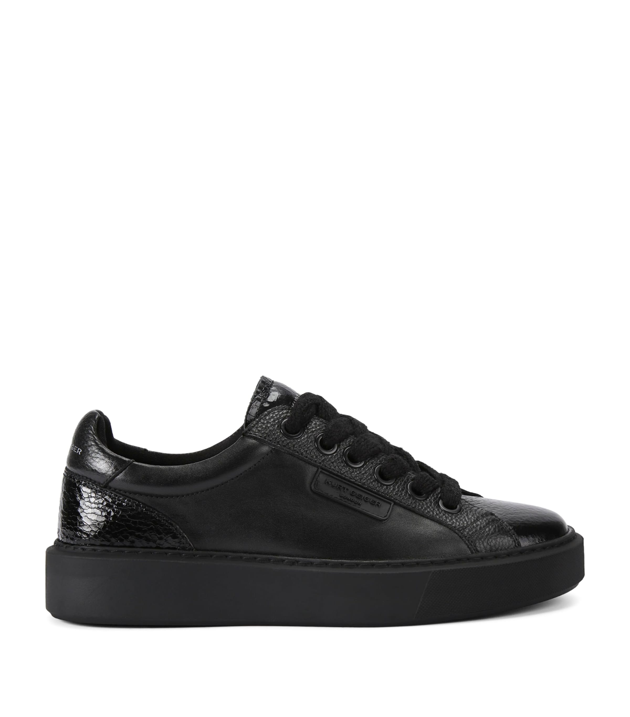 Kurt Geiger Leather Albion Sneakers In Black