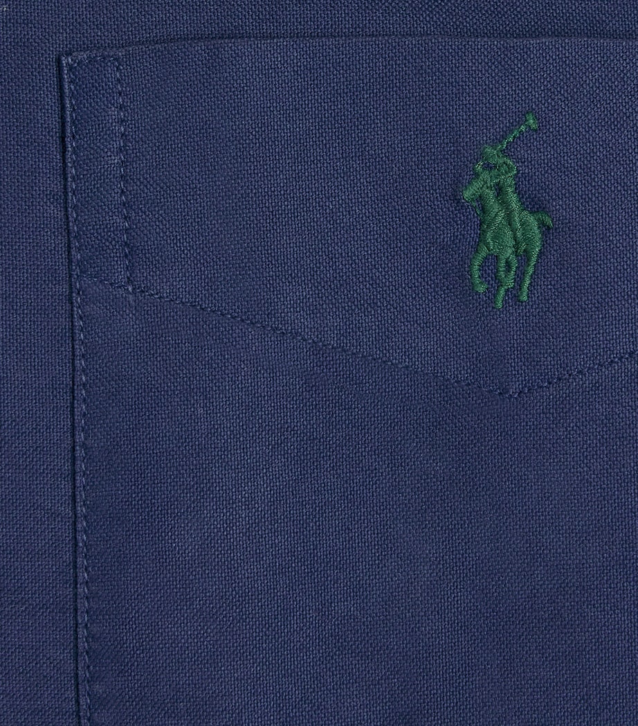 Oxford Garment-Dyed Overshirt NAVY Image 5