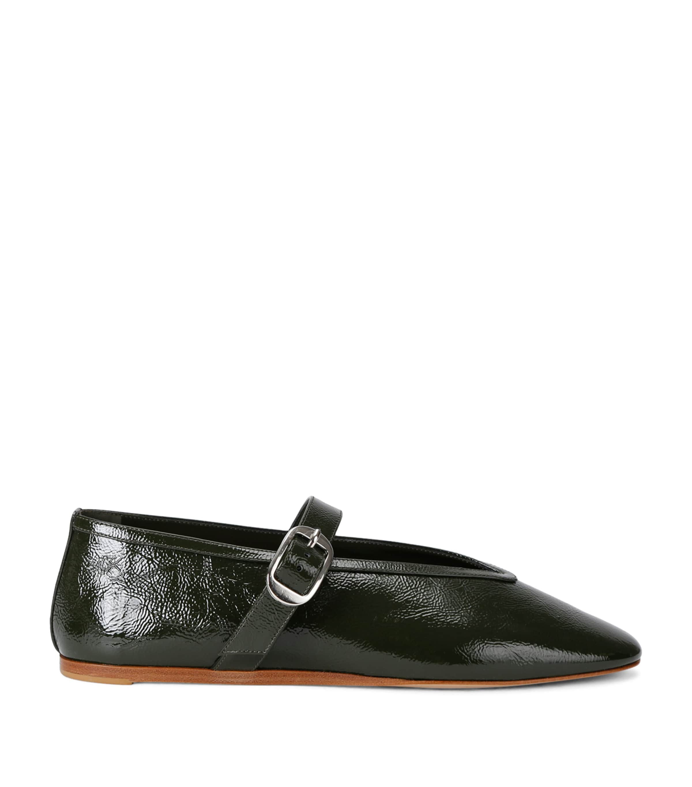 LE MONDE BERYL PATENT LEATHER STELLA FLATS 