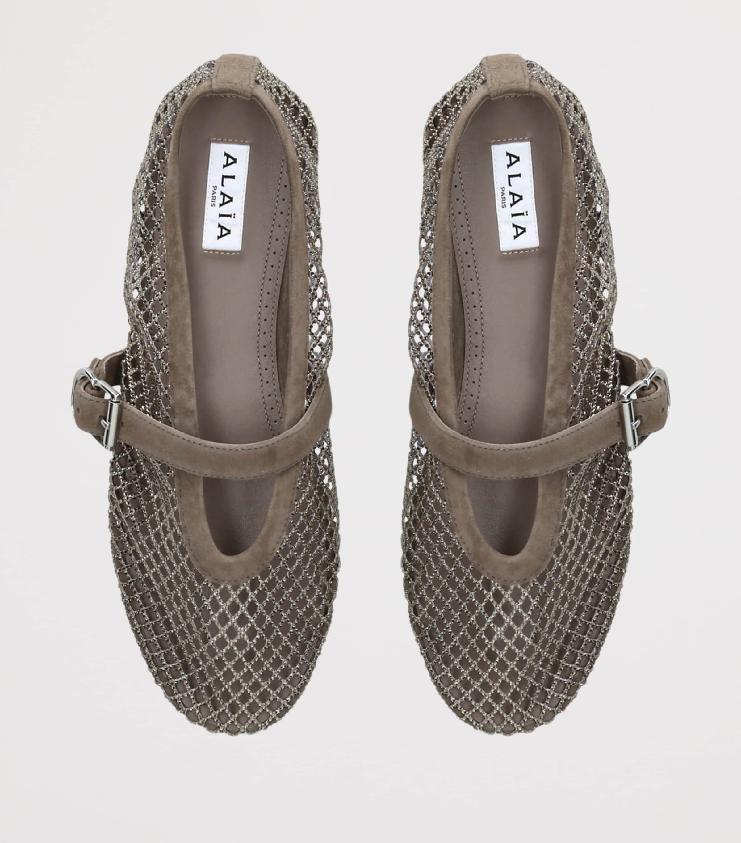Mesh Ballet Flats SILVER Image 4