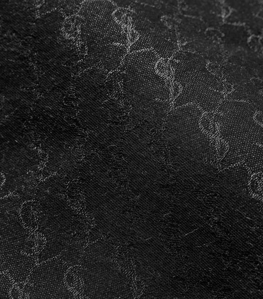 Saint Laurent Cashmere-Silk Monogram Scarf Image 4