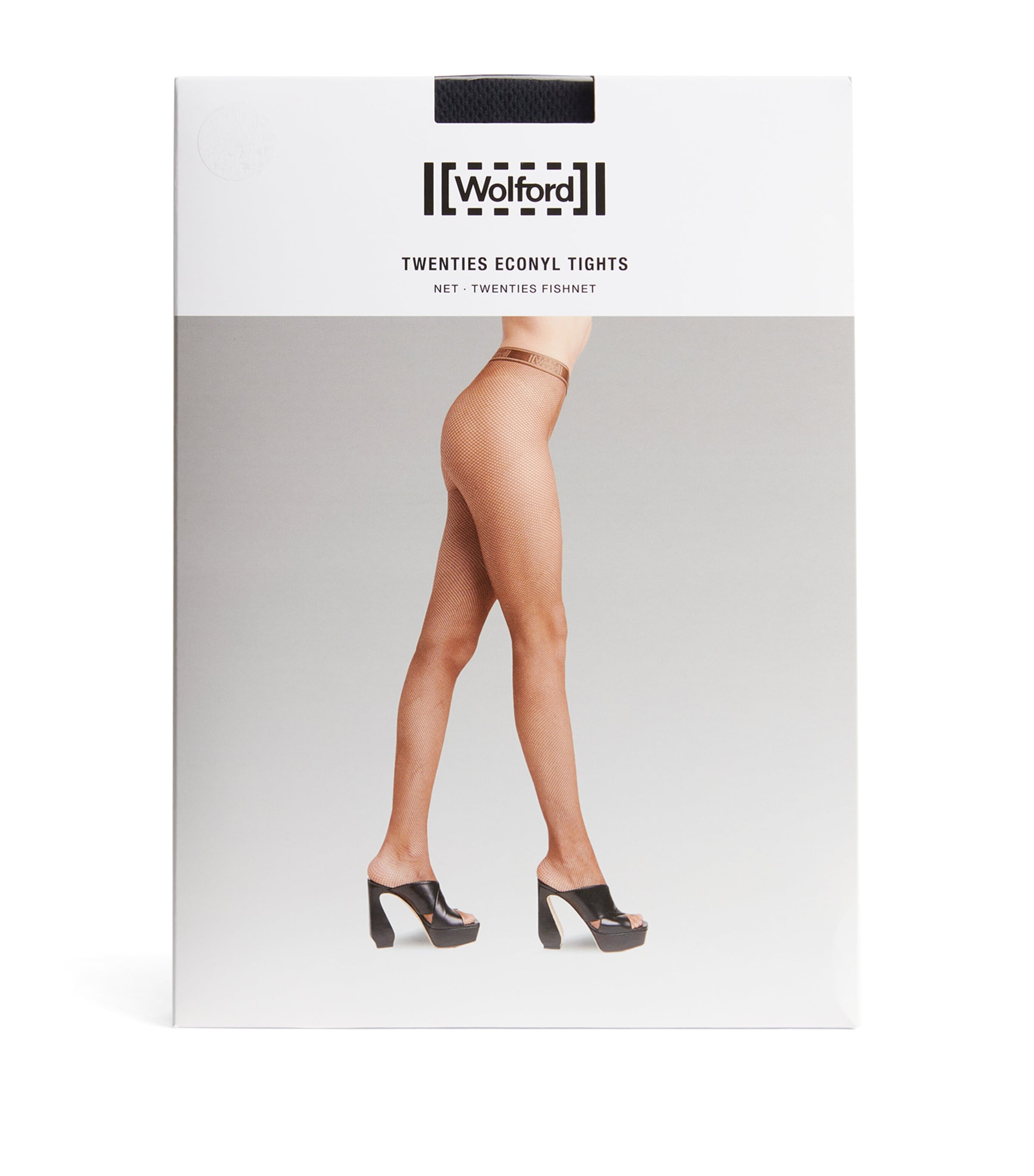 Wolford Twenties Econyl Fishnet Stretch-woven Tights In Black