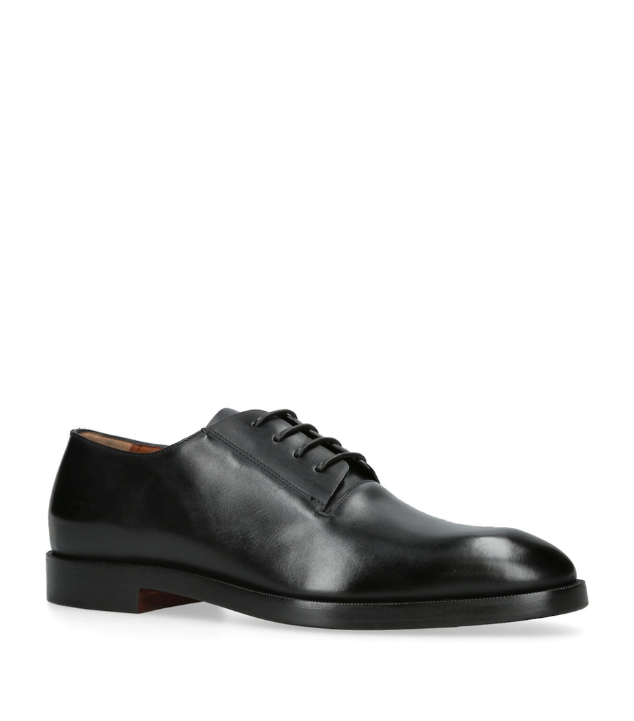 Leather Torino Derby Shoes BLACK Image 3