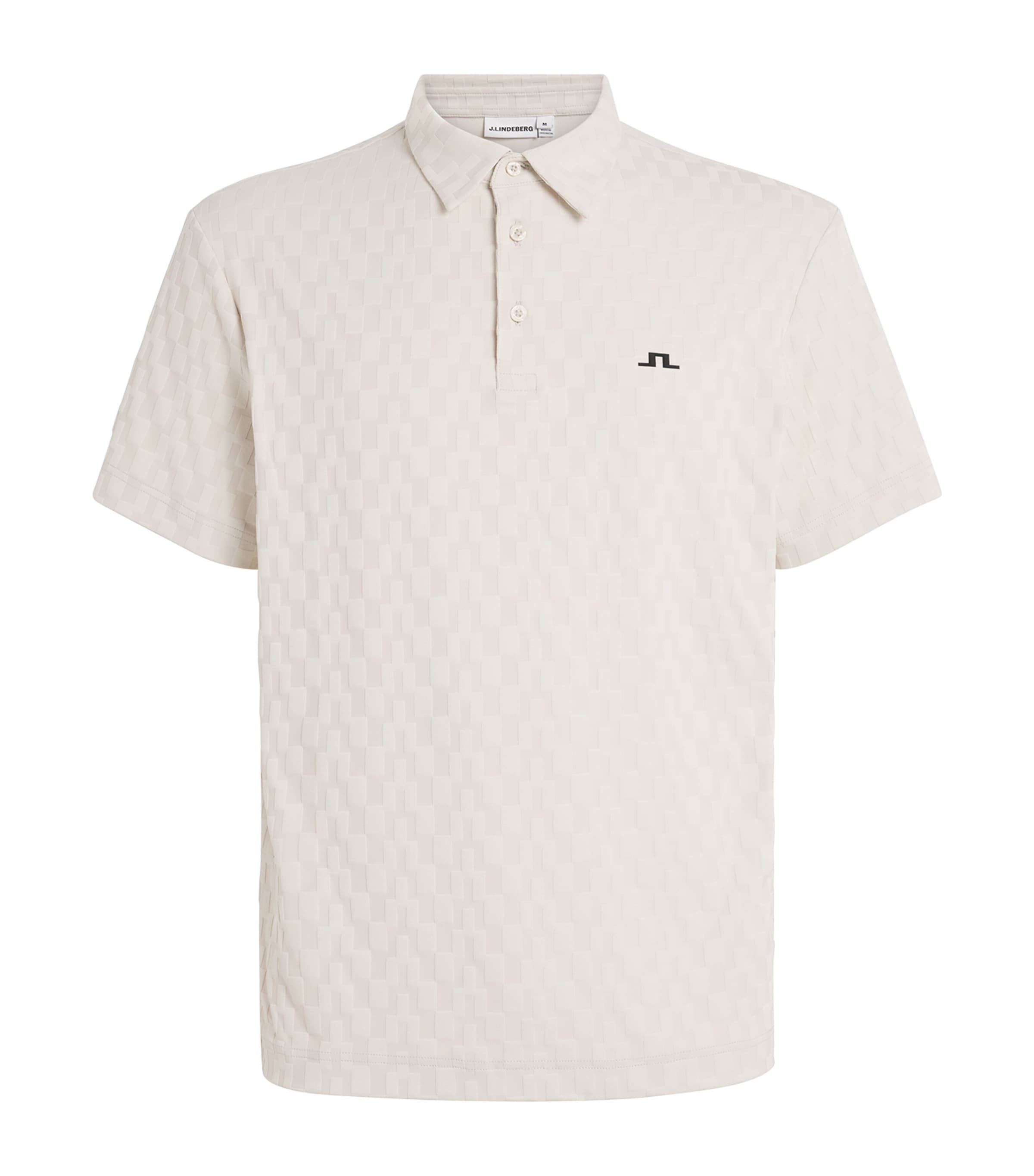 J Lindeberg Mens Kofe Polo Shirt Moonbeam Image 1
