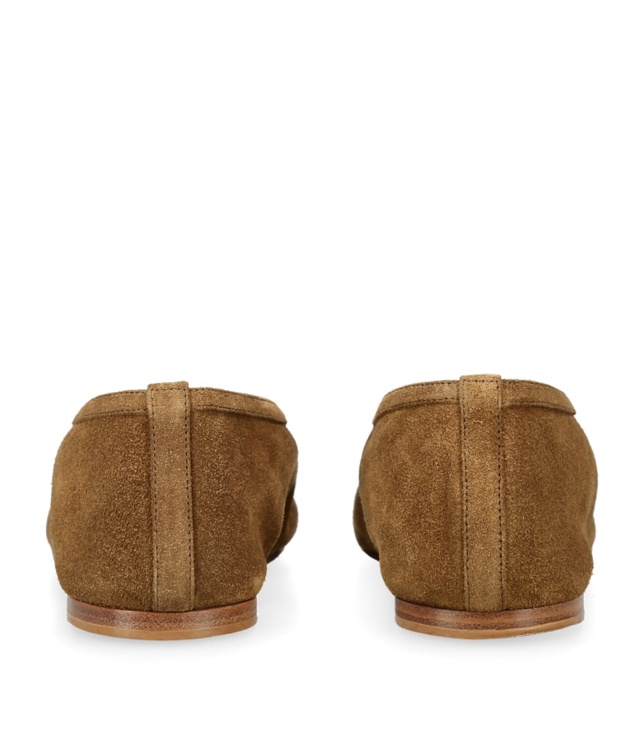 Suede Luna Ballet Flats TAUPE Image 2