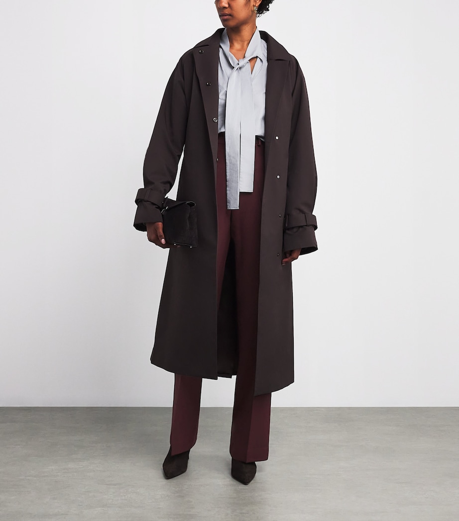 Wool Credo Straight Trousers 1014 RUBY Image 2