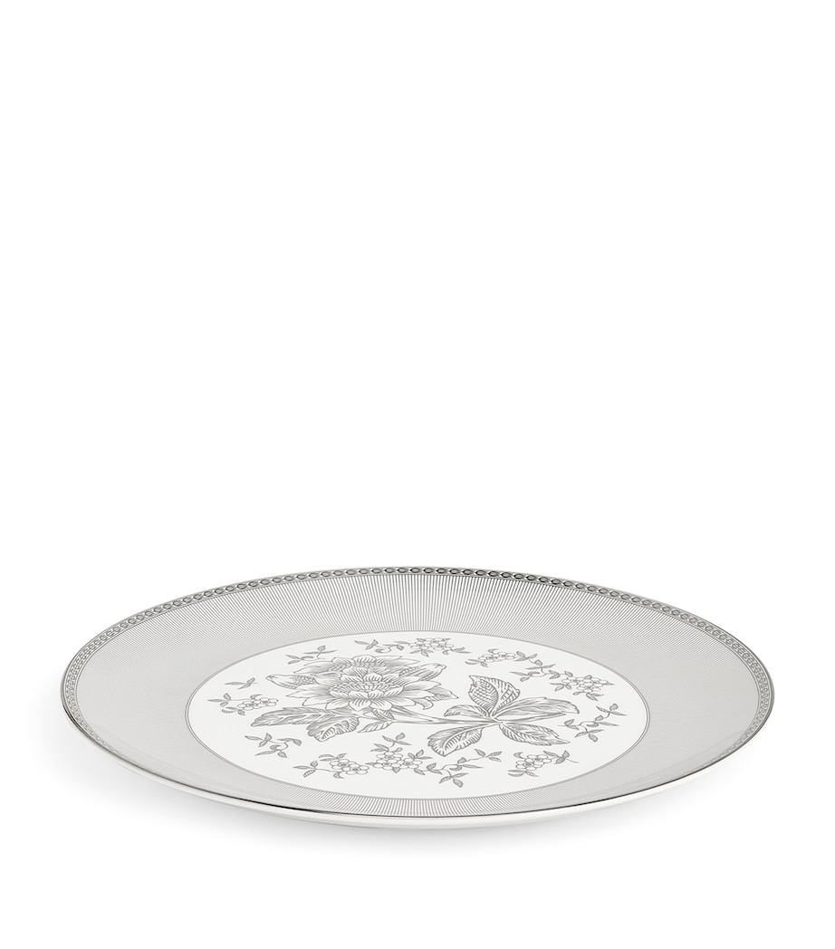 Bone China Silver Tonquin Plate (34cm) SILVER Image 3