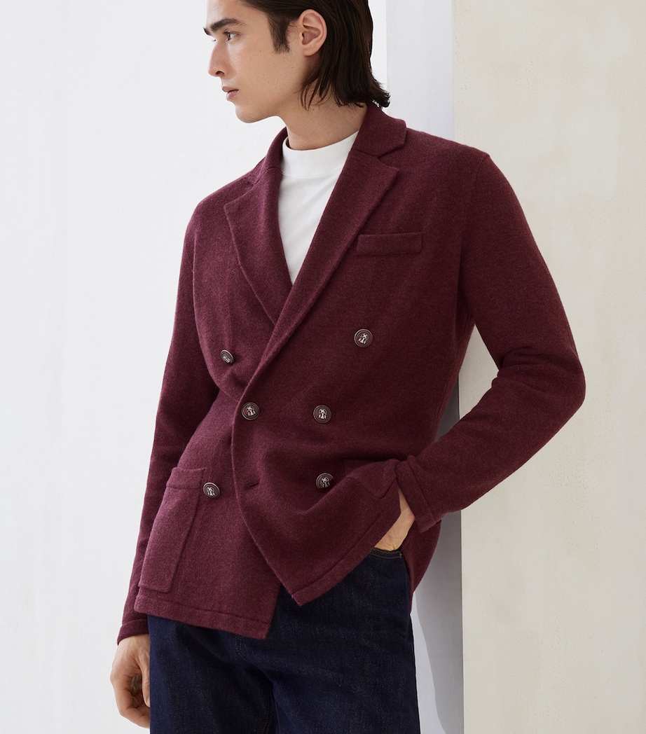 Cashmere One-And-A-Half-Breasted Cardigan C3985 Image 5