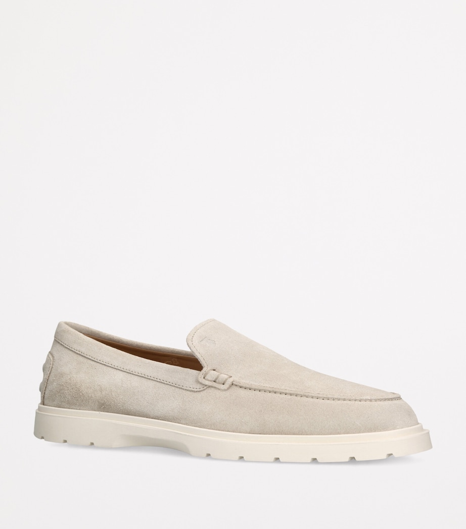 Suede Ibridro Loafers GREY/LIGHT Image 3