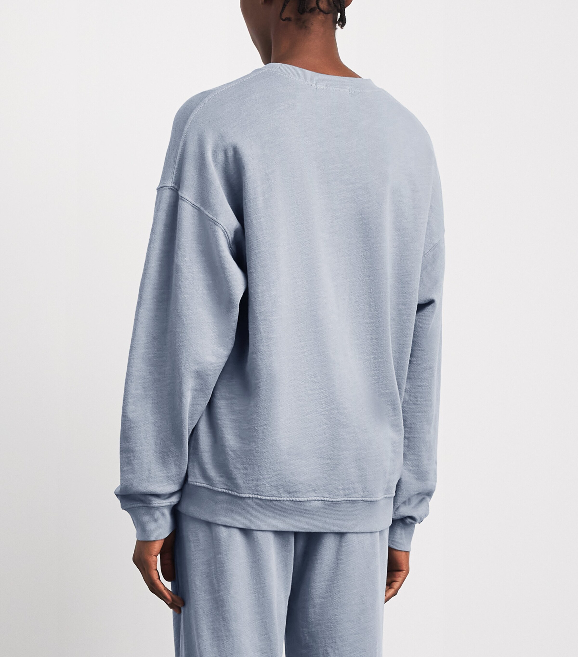 ÉTERNE Womens Cotton Oversized Sweatshirt Slate Image 5