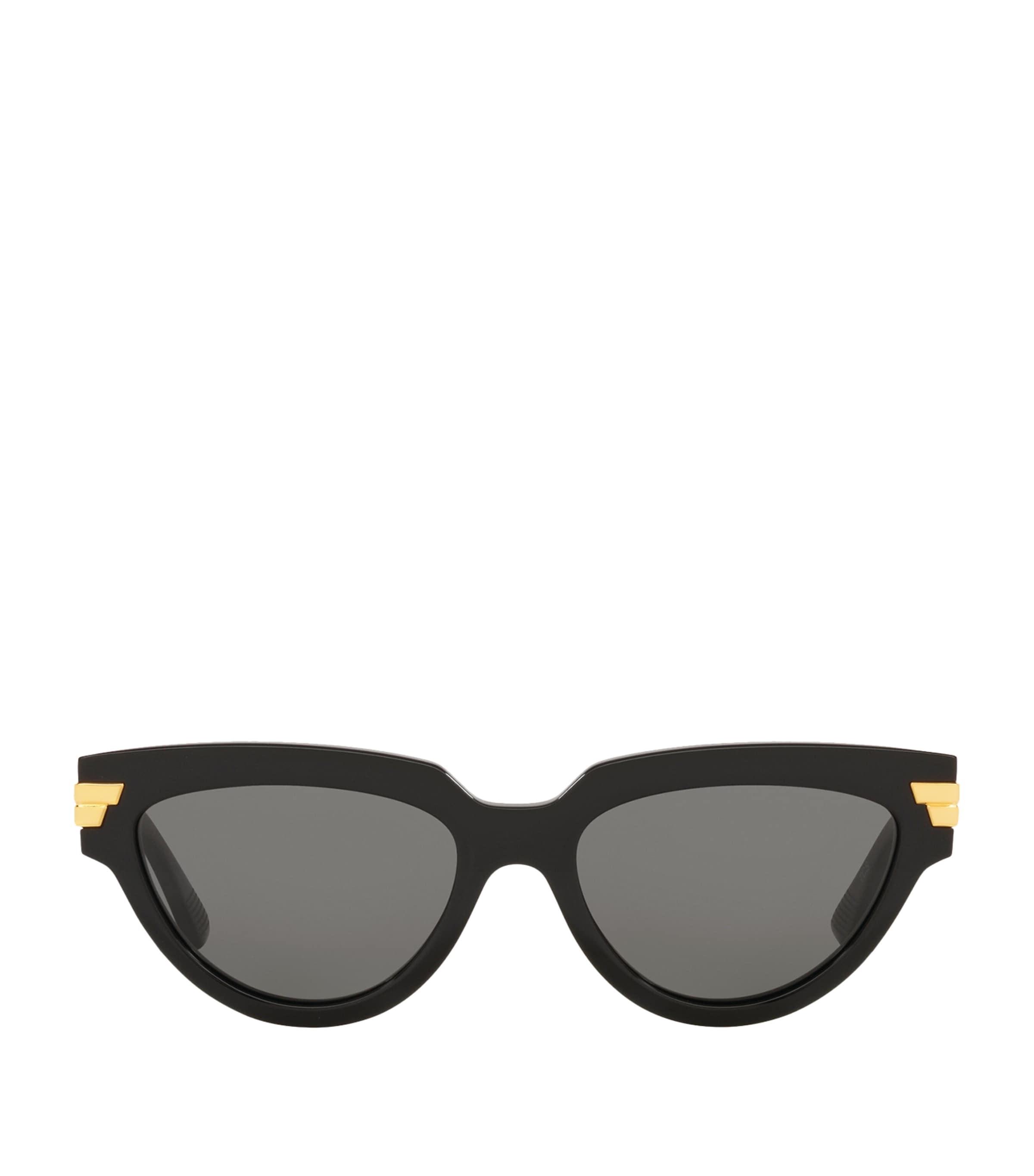 Bottega Veneta Round Sunglasses In Black