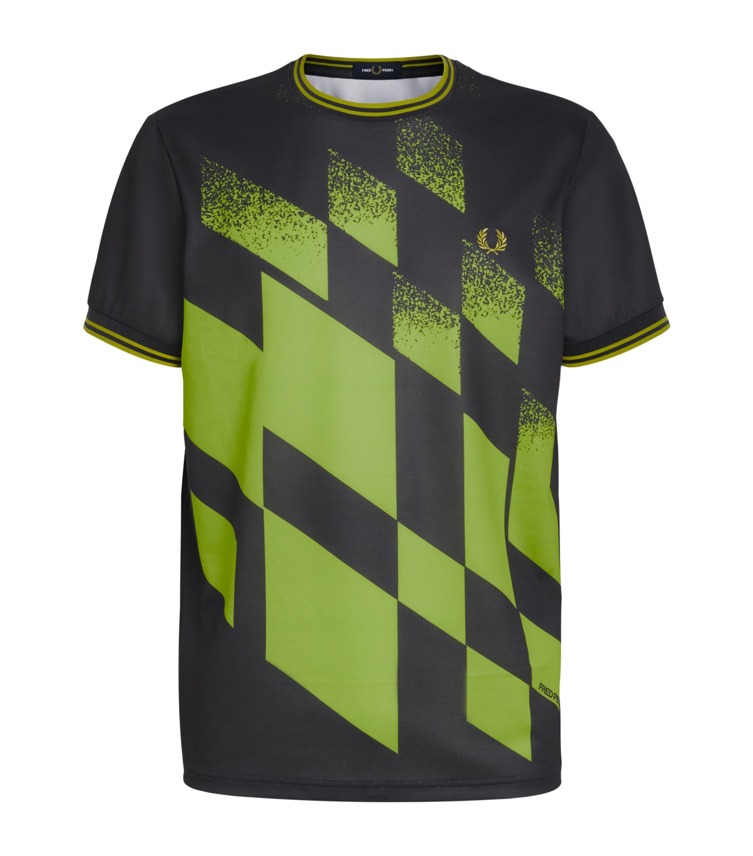 Fred Perry Mens Tennis Print Anchor T-Shirt Anchor Grey Image 1