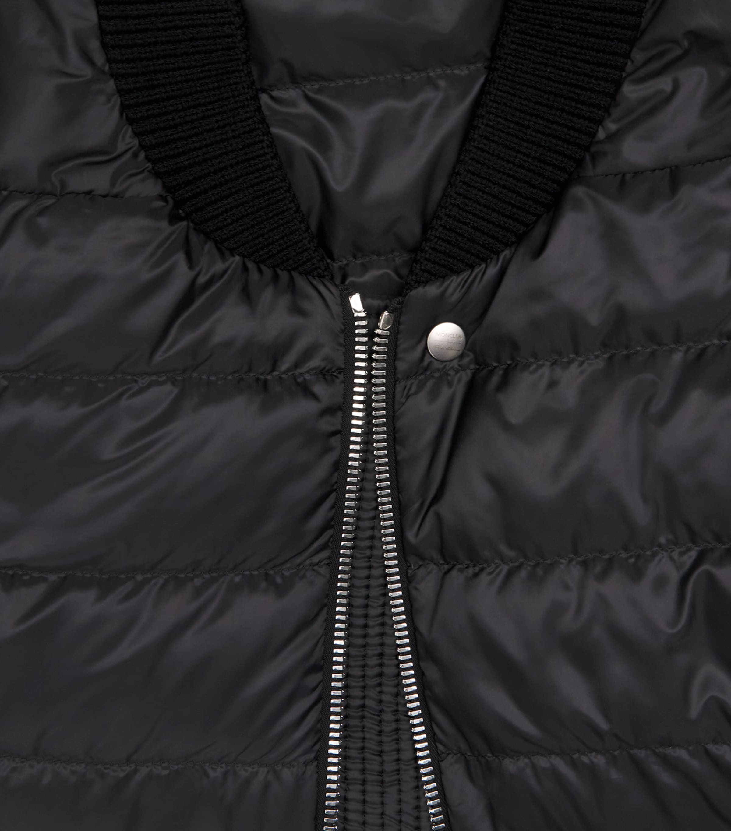 x Moncler Down Padded Flight Jacket 999 - BLACK Image 5