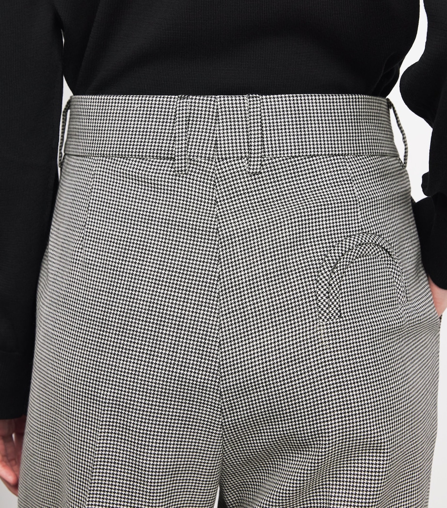 Wool Fox Straight-Leg Trousers NW07 BLACK&WHITE Image 6