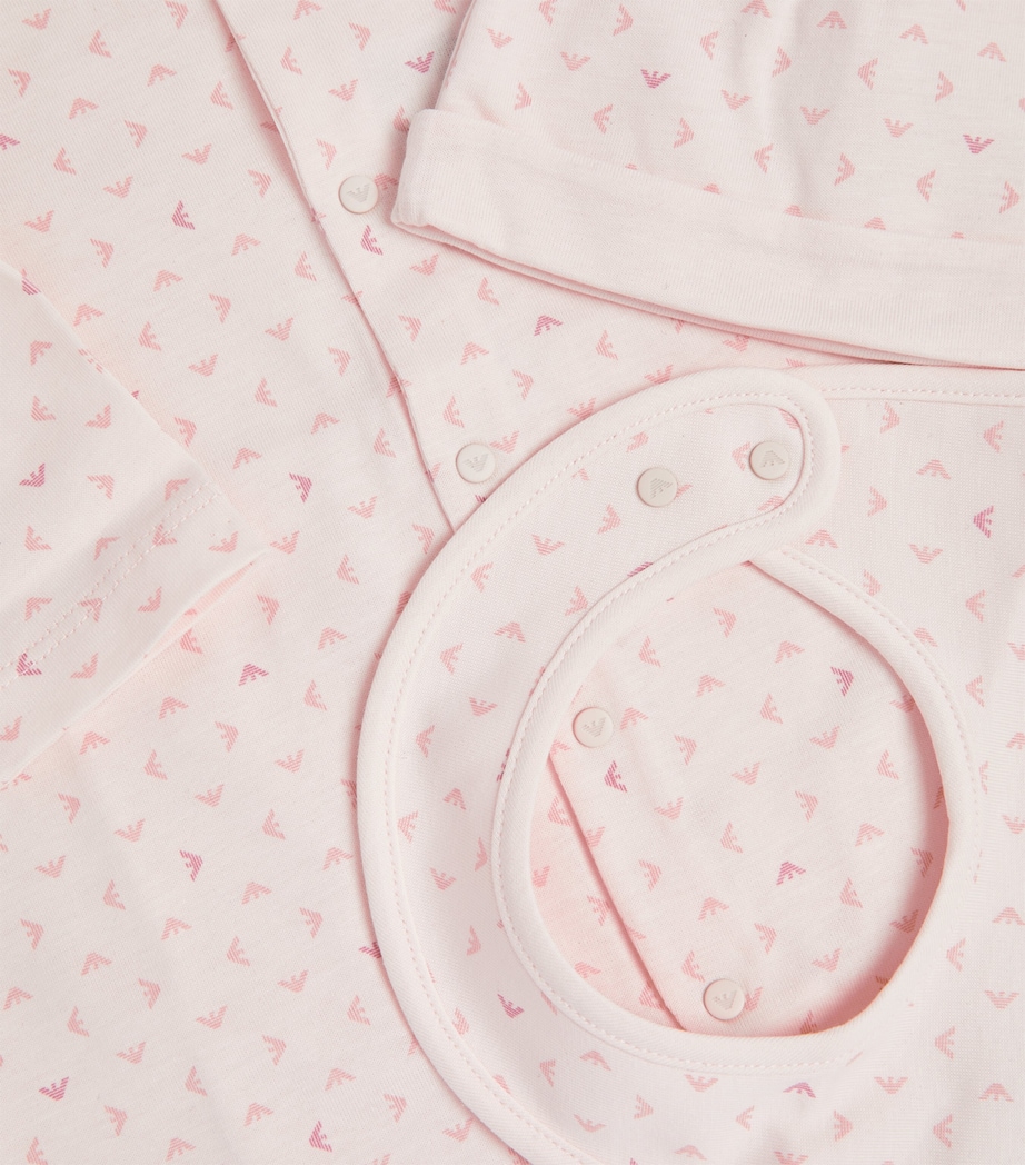 All-In-One, Hat and Bib Set (1-9 Months) ROSE ROSE Image 3