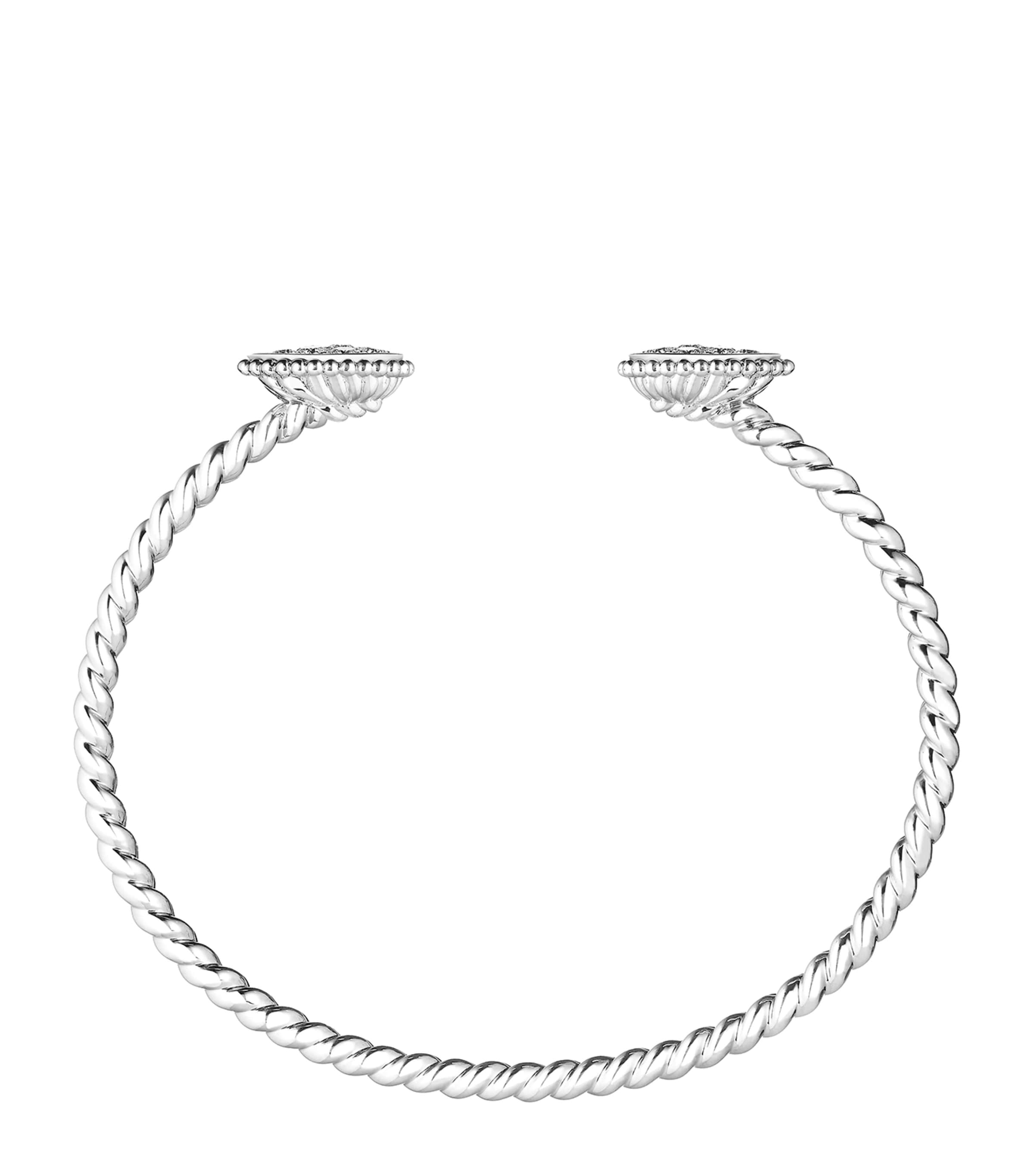 White Gold and Diamond Serpent Bohème Two Motifs Bracelet WHITE GOLD Image 2