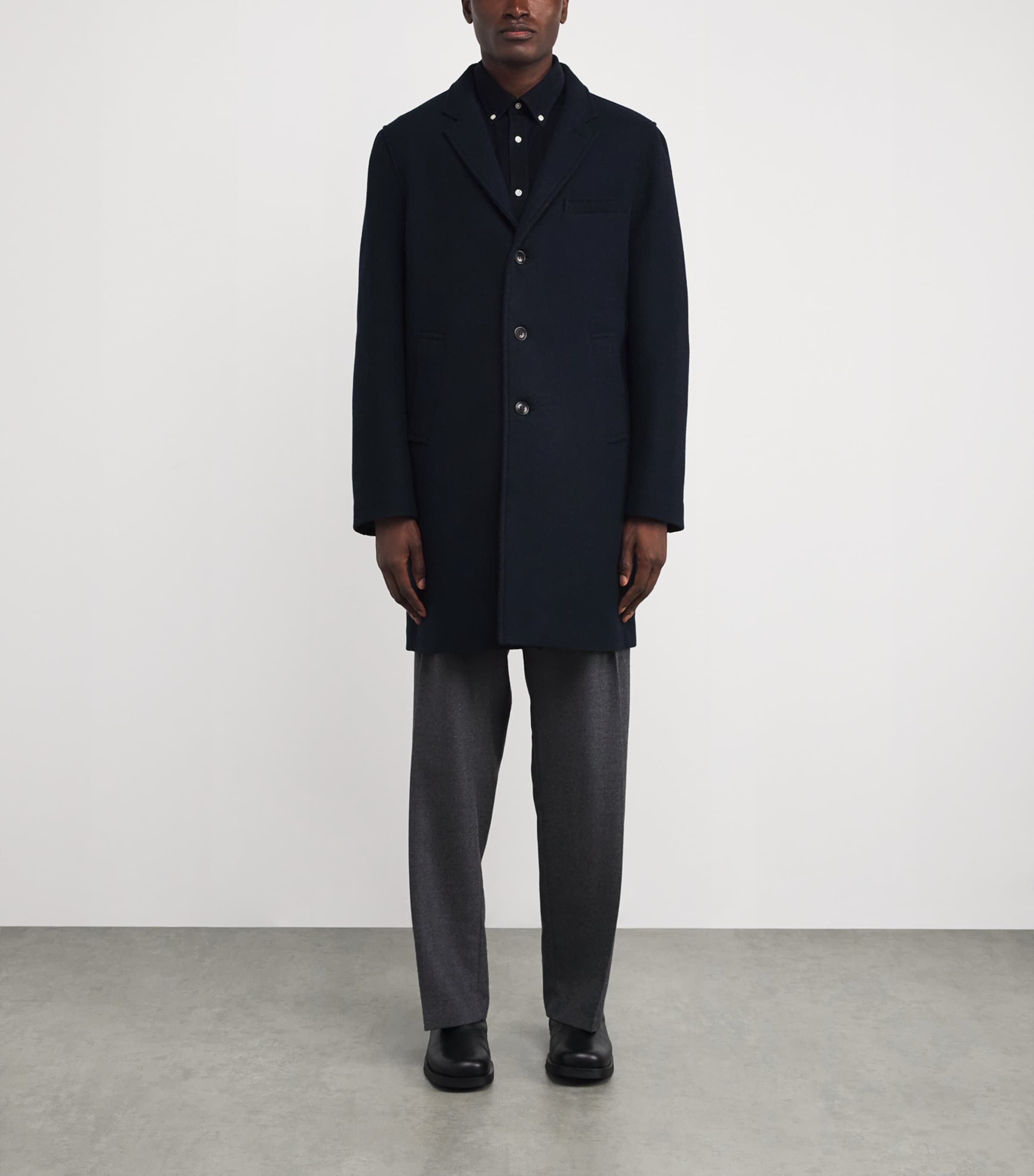 Wool Kirkbridge Overcoat NAVY/CLASSIC Image 3