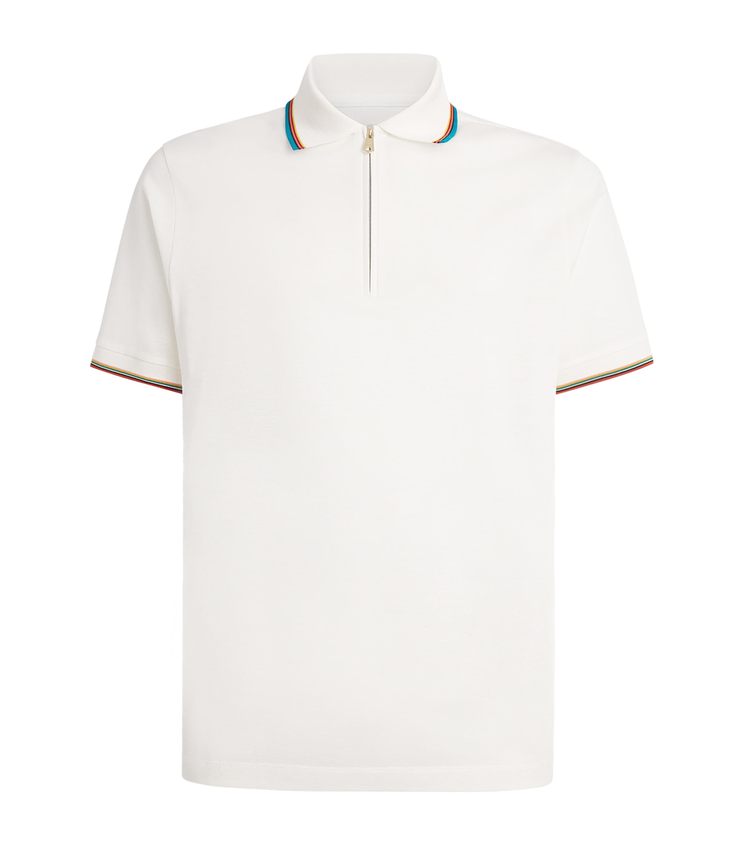 Paul Smith Mens Cotton Signature Stripe Polo Shirt Image 1