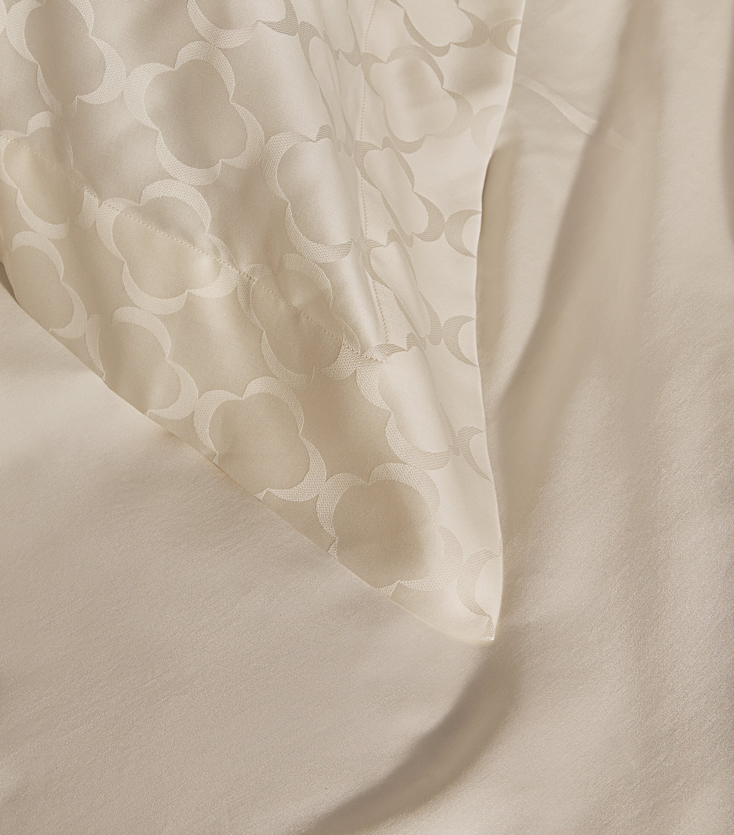 Egyptian Cotton Lua Super King Flat Sheet (270cm x 300cm) NATUREL Image 4