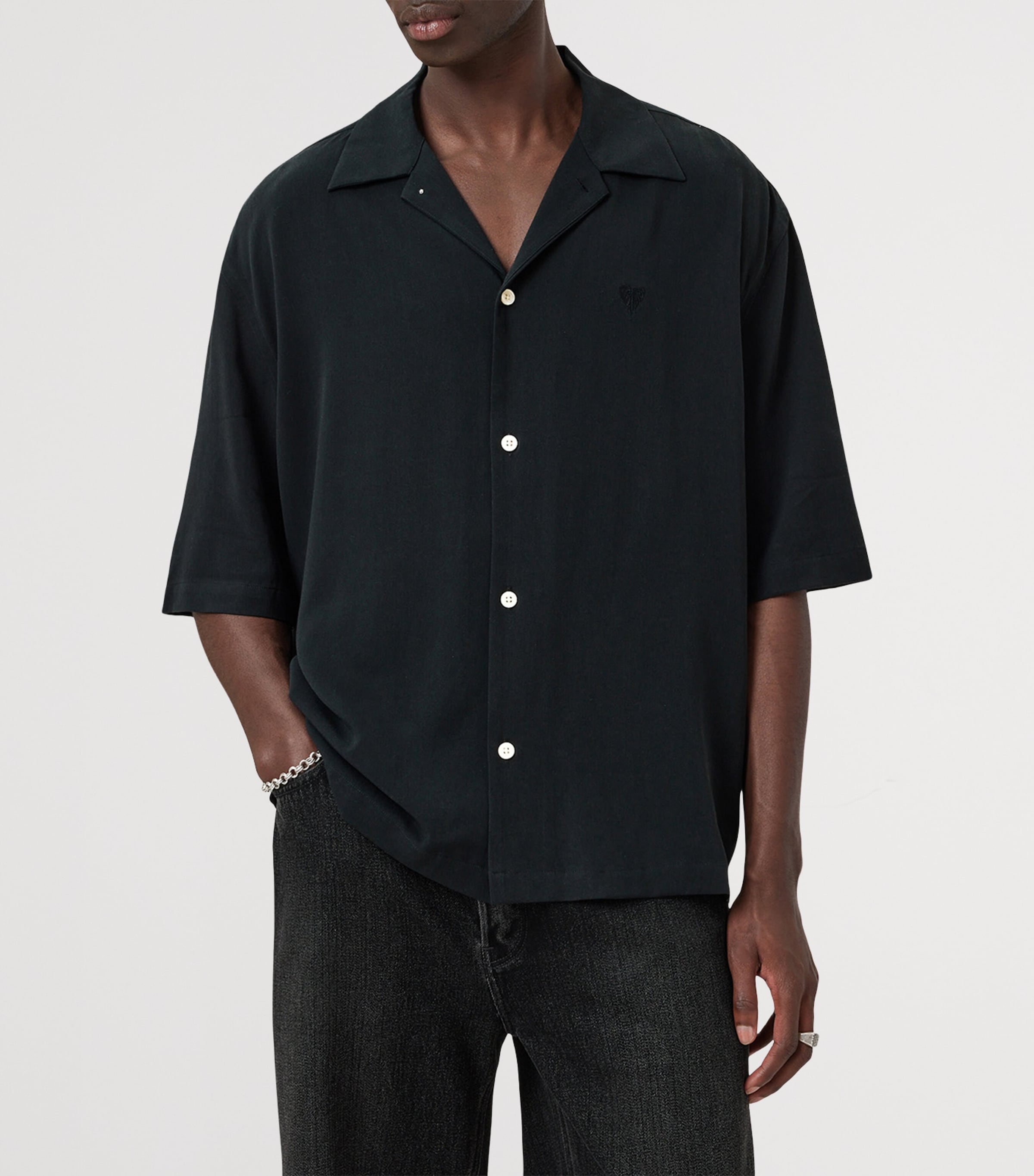 Embroidered Rialto Shirt BLAINN BLACK Image 4