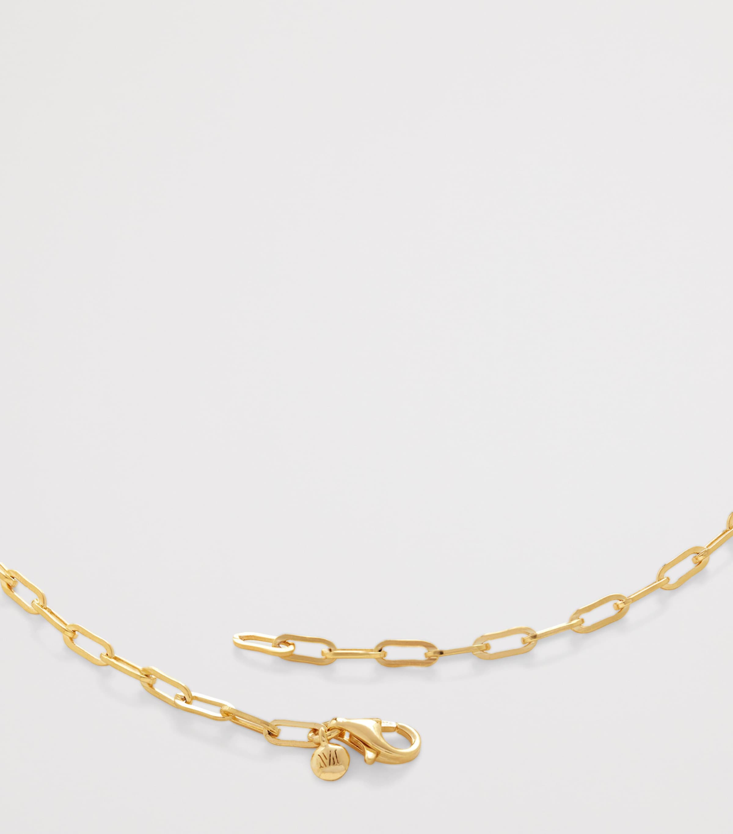 Monica Vinader Gold Vermeil Paperclip Chain Necklace Gold Vermeil Image 3